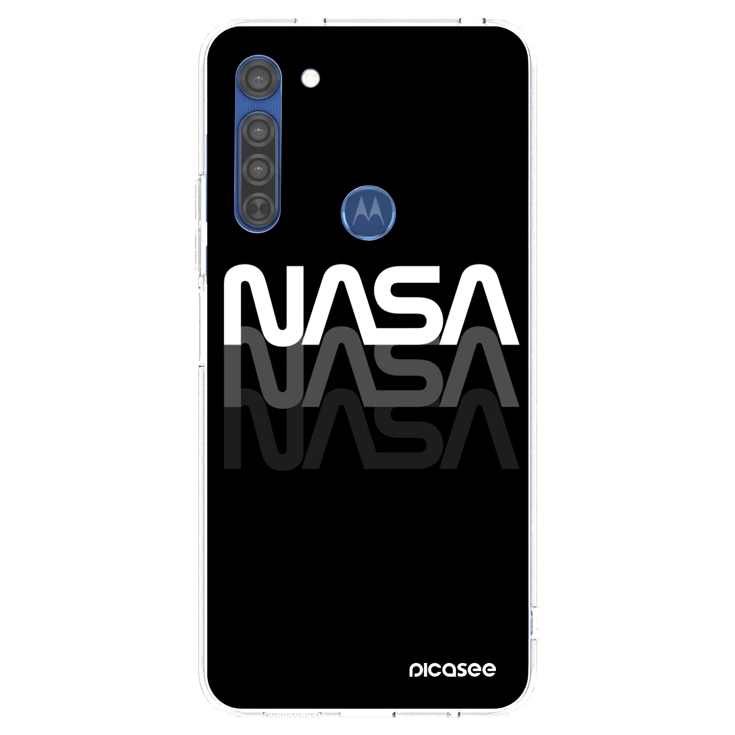 Picasee átlátszó szilikon tok az alábbi mobiltelefonokra Motorola Moto G8 - NASA Triple