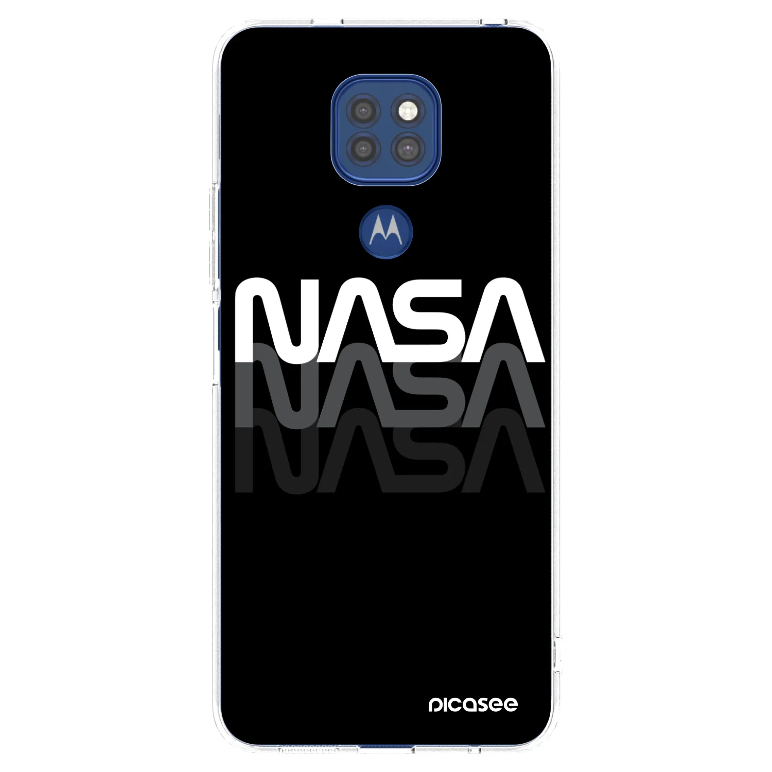 Picasee átlátszó szilikon tok az alábbi mobiltelefonokra Motorola Moto G9 Play - NASA Triple