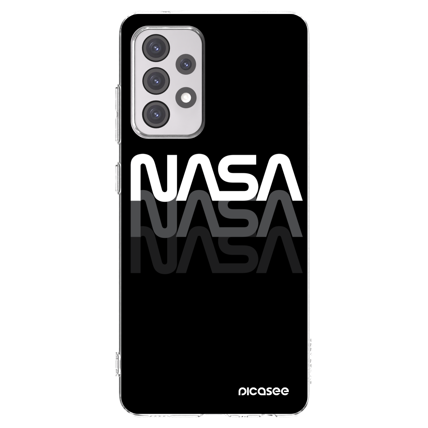 Picasee átlátszó szilikon tok az alábbi mobiltelefonokra Samsung Galaxy A52 5G A525F - NASA Triple
