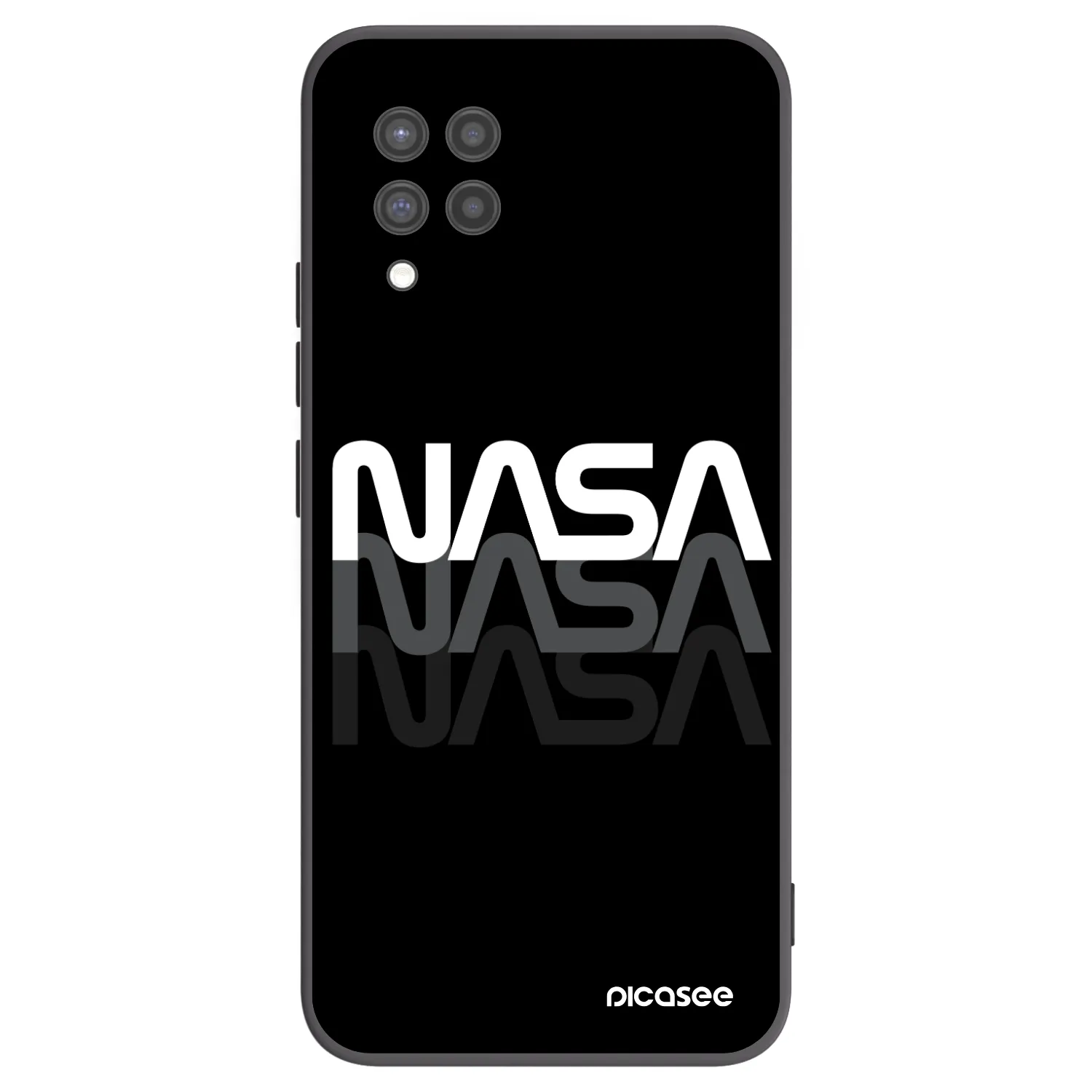 Picasee fekete szilikon tok az alábbi mobiltelefonokra Samsung Galaxy A42 A426B - NASA Triple