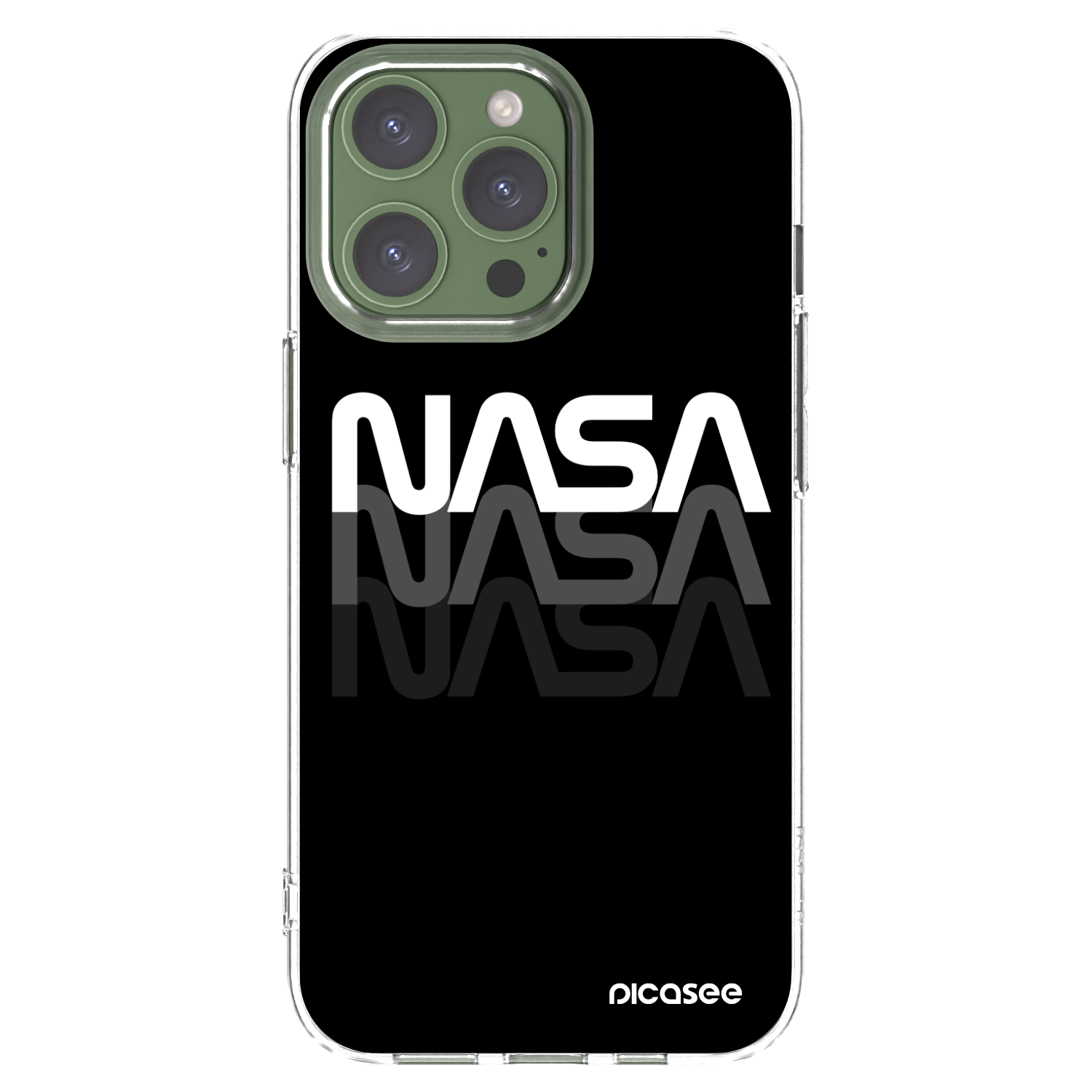 Picasee átlátszó szilikon tok az alábbi mobiltelefonokra Apple iPhone 13 Pro - NASA Triple