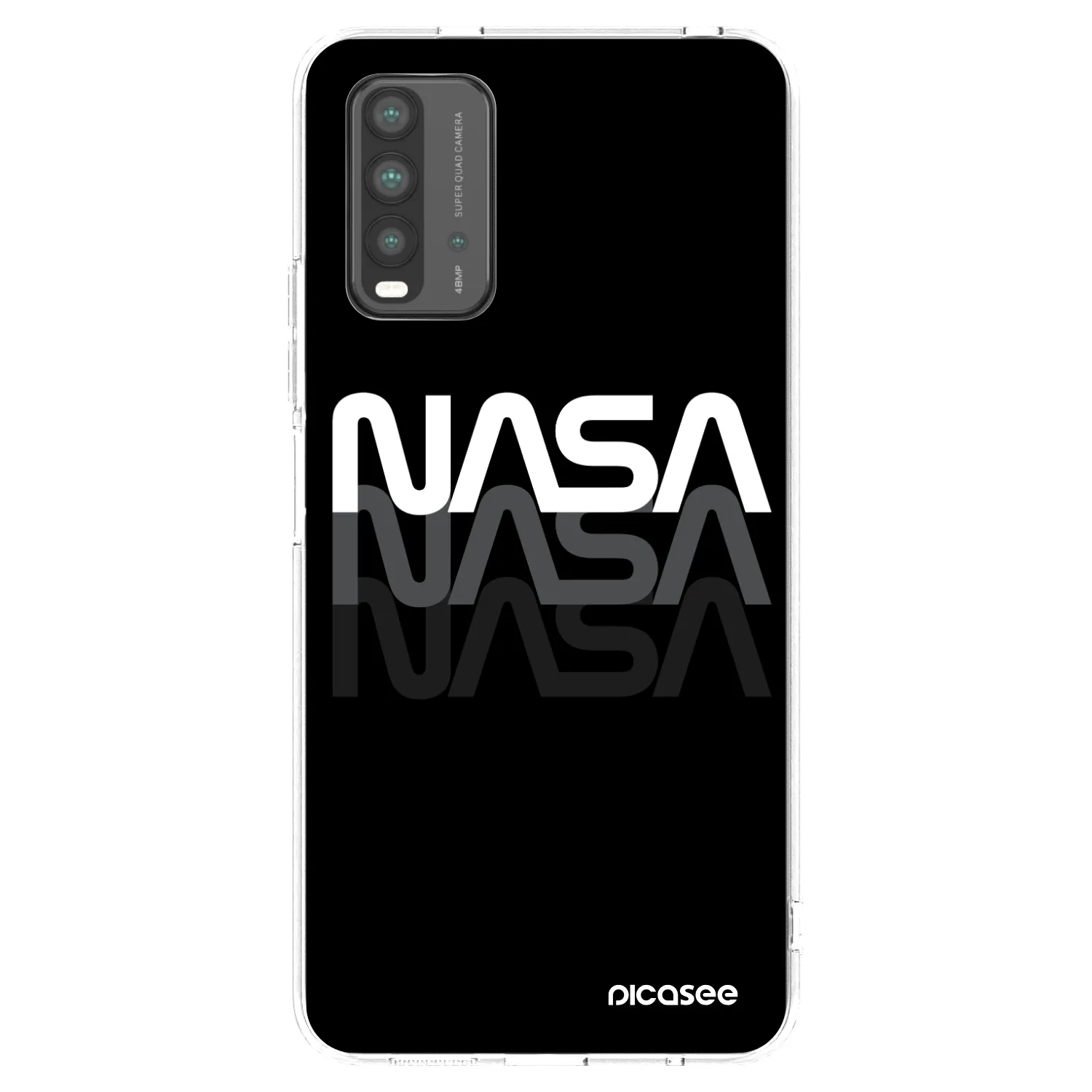 Picasee átlátszó szilikon tok az alábbi mobiltelefonokra Xiaomi Redmi 9T - NASA Triple