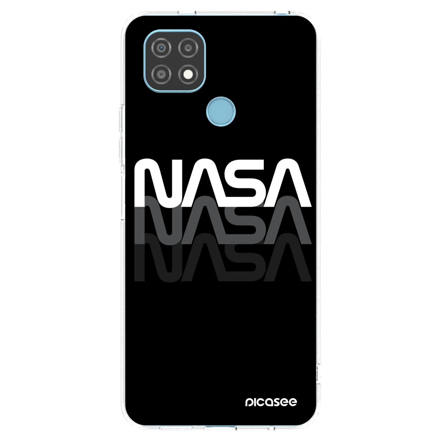 Picasee átlátszó szilikon tok az alábbi mobiltelefonokra Realme C21 - NASA Triple