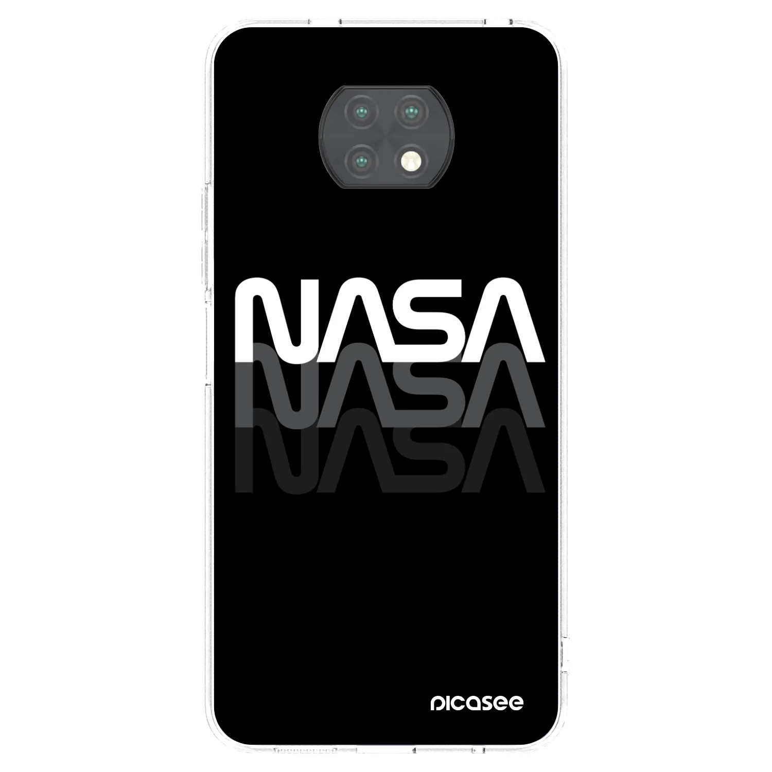 Picasee átlátszó szilikon tok az alábbi mobiltelefonokra Xiaomi Redmi Note 9T - NASA Triple