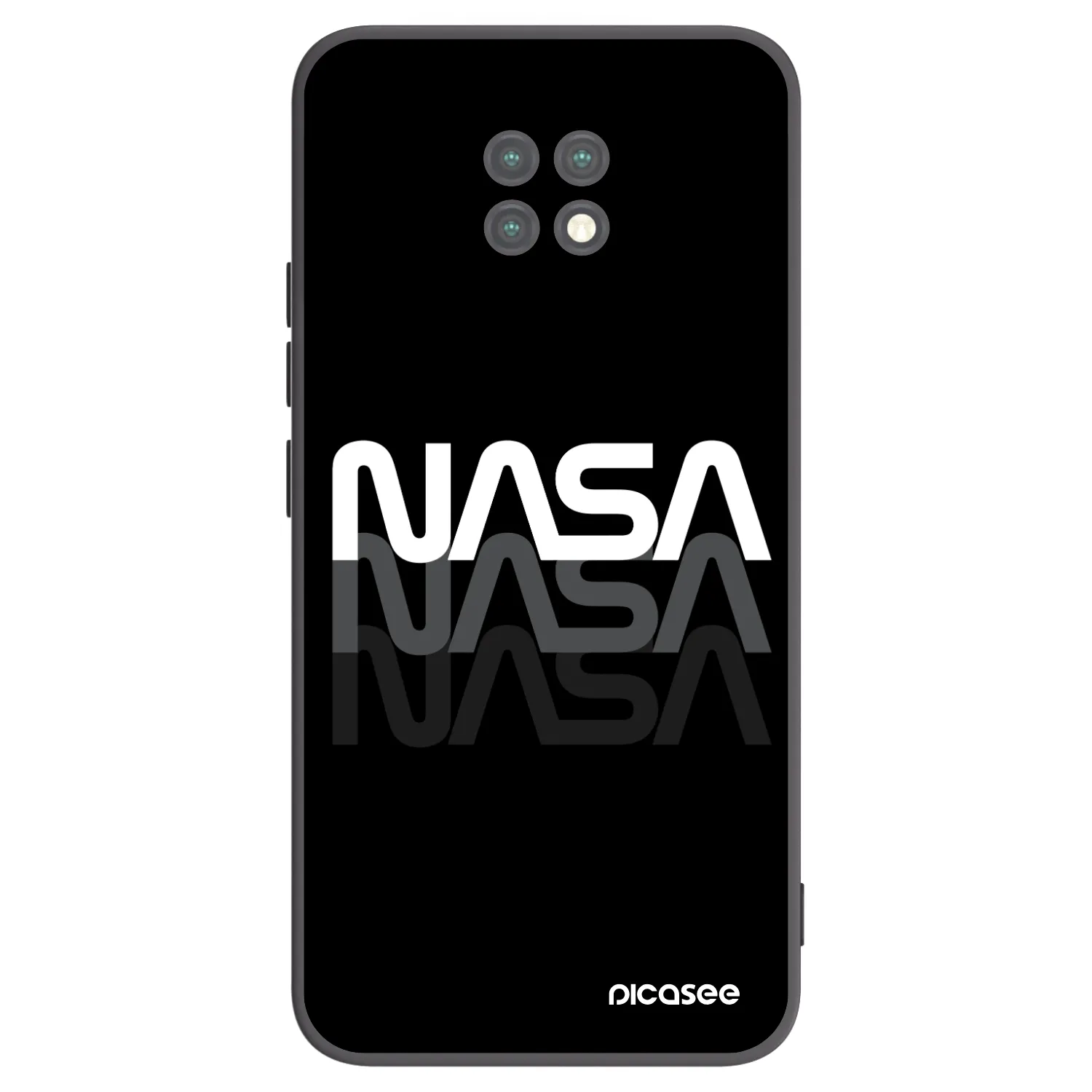 Picasee fekete szilikon tok az alábbi mobiltelefonokra Xiaomi Redmi Note 9T - NASA Triple