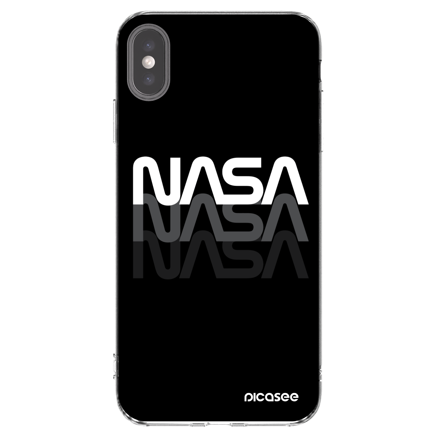 Picasee átlátszó szilikon tok az alábbi mobiltelefonokra Apple iPhone XS Max - NASA Triple