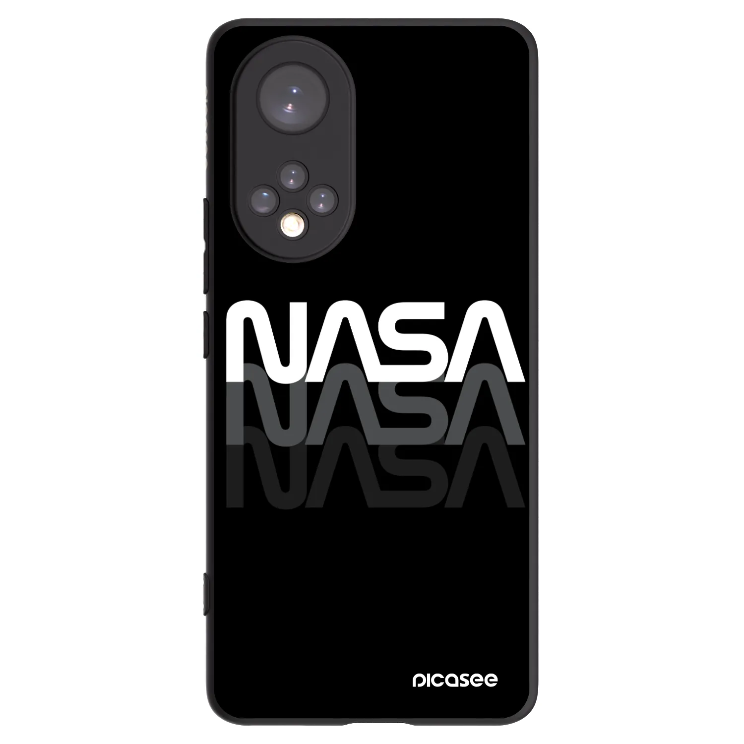 Picasee fekete szilikon tok az alábbi mobiltelefonokra Honor 50 5G - NASA Triple