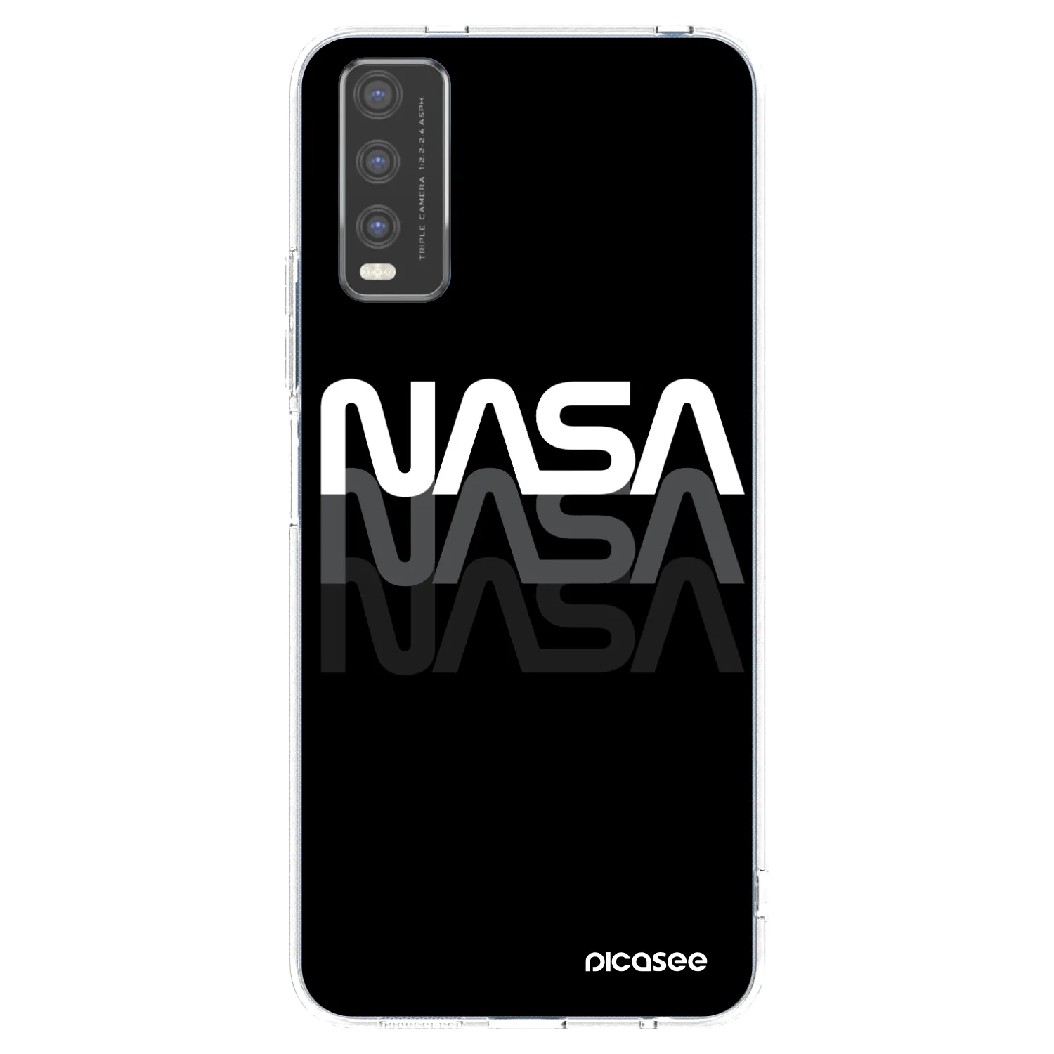 Picasee átlátszó szilikon tok az alábbi mobiltelefonokra Vivo Y20s - NASA Triple
