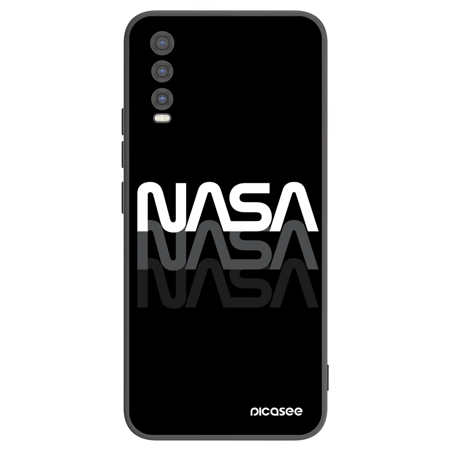 Picasee fekete szilikon tok az alábbi mobiltelefonokra Vivo Y20s - NASA Triple