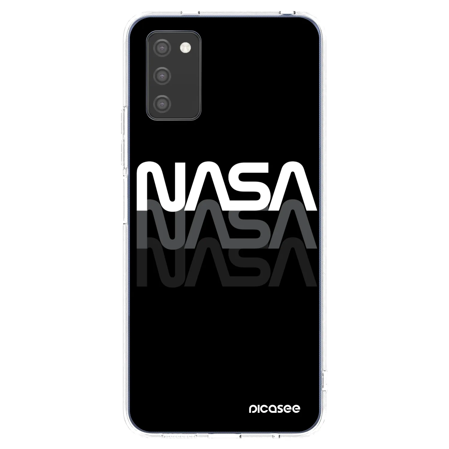 Picasee átlátszó szilikon tok az alábbi mobiltelefonokra Samsung Galaxy A03s A037G - NASA Triple