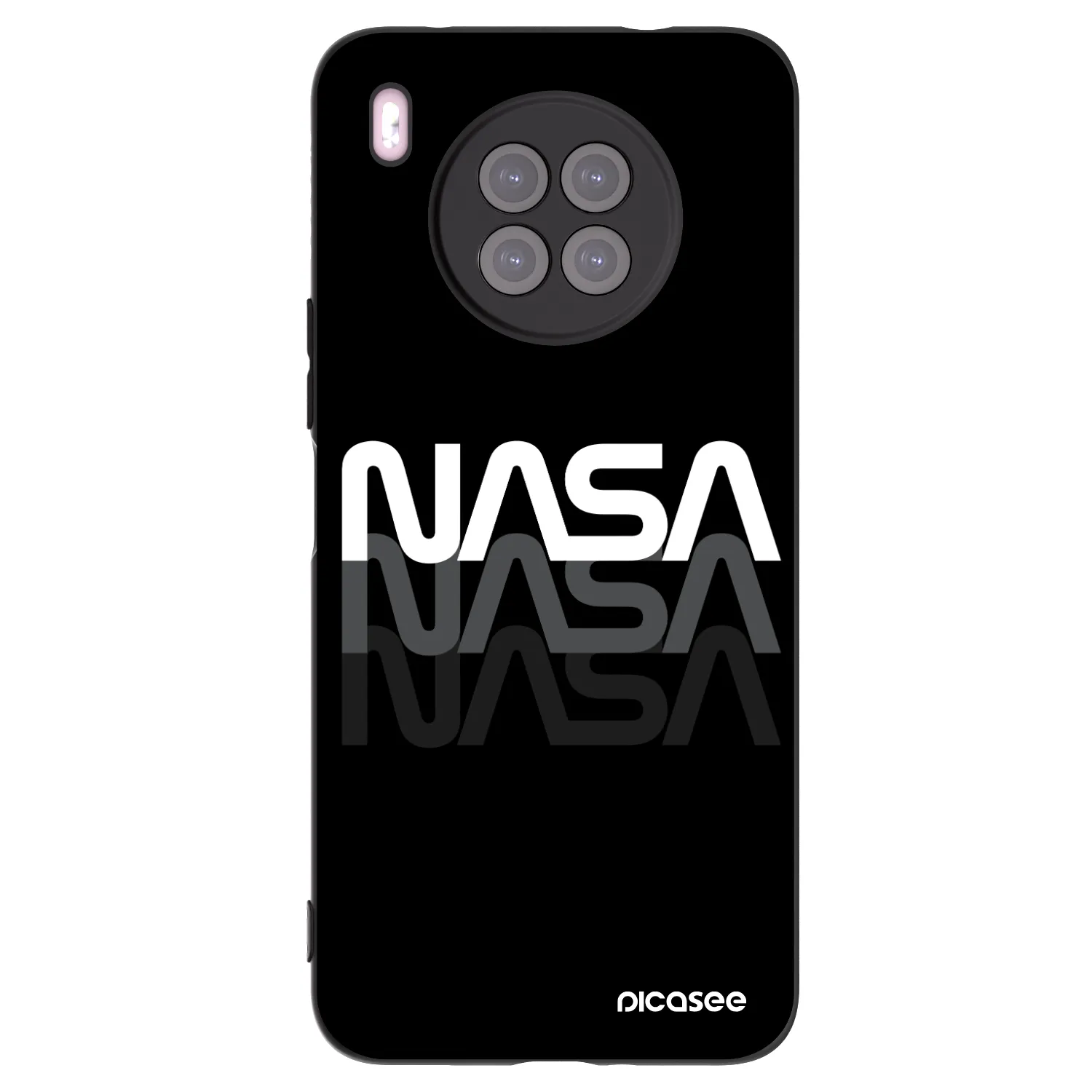 Picasee fekete szilikon tok az alábbi mobiltelefonokra Huawei Nova 8i - NASA Triple