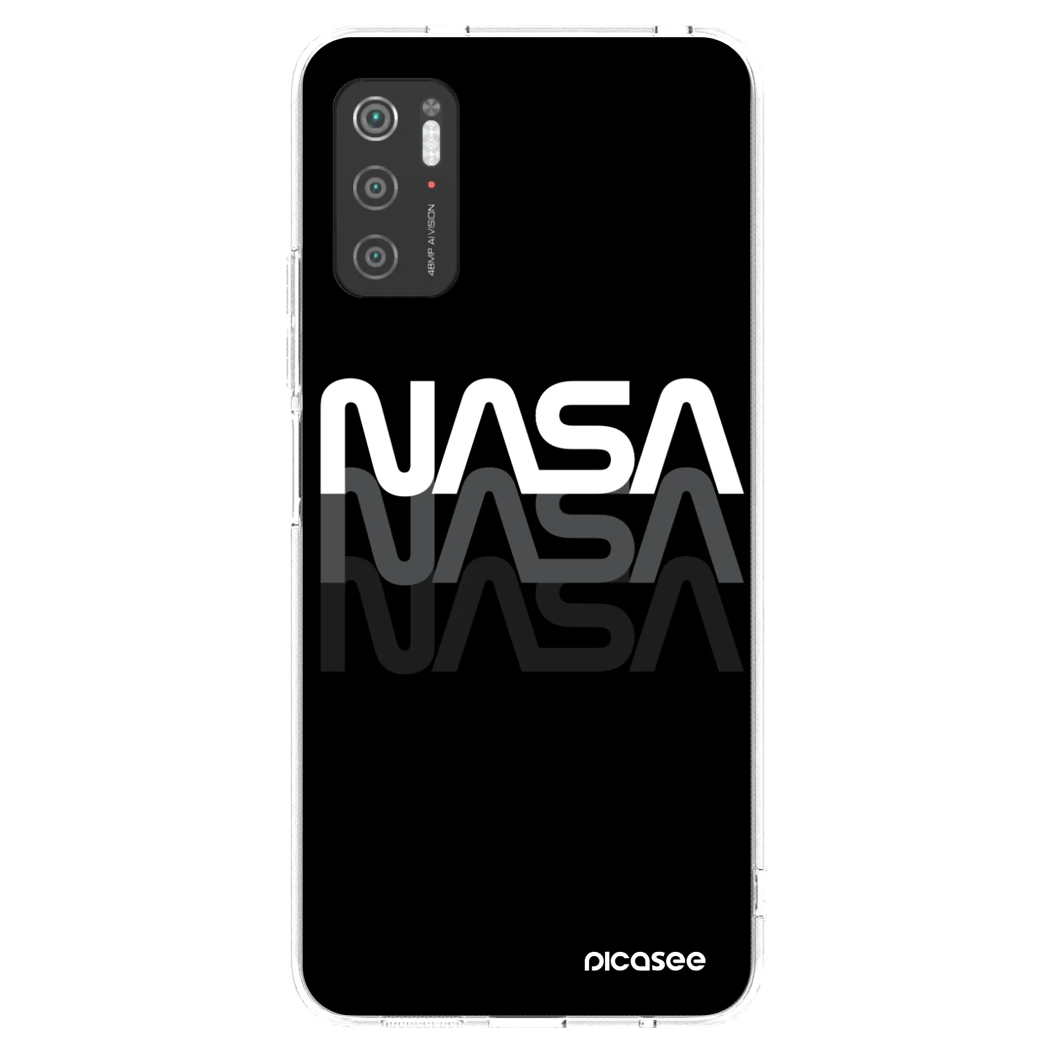Picasee átlátszó szilikon tok az alábbi mobiltelefonokra Xiaomi Poco M3 Pro 5G - NASA Triple