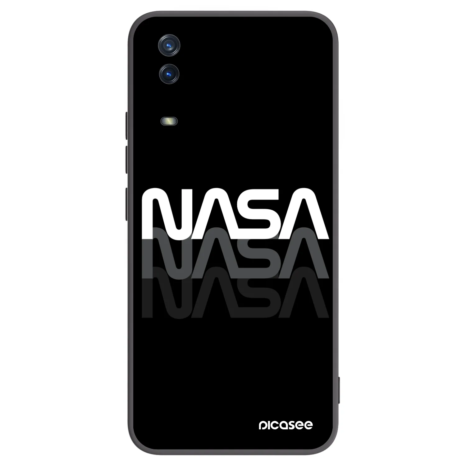 Picasee fekete szilikon tok az alábbi mobiltelefonokra Vivo Y11s - NASA Triple