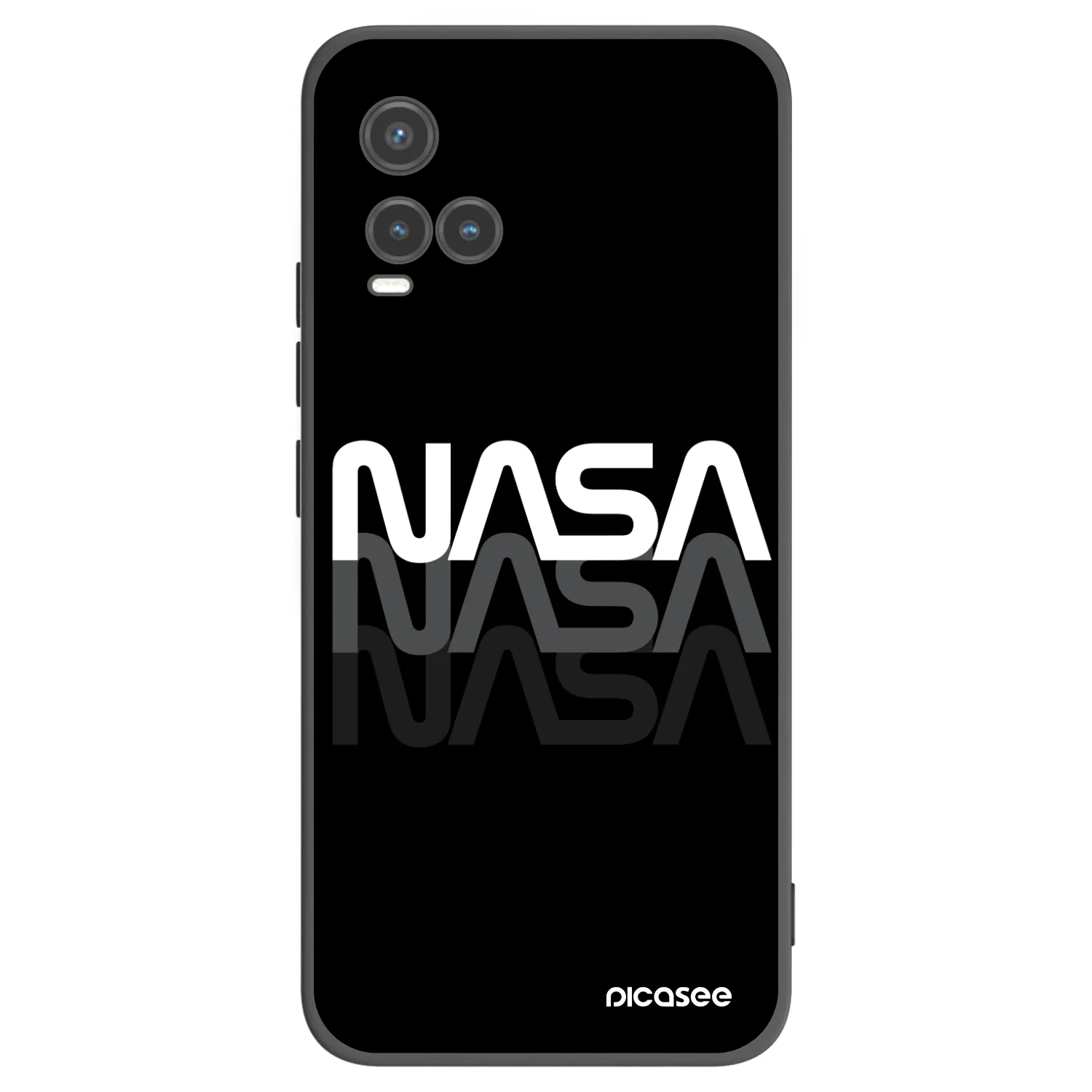 Picasee fekete szilikon tok az alábbi mobiltelefonokra Vivo Y33s - NASA Triple