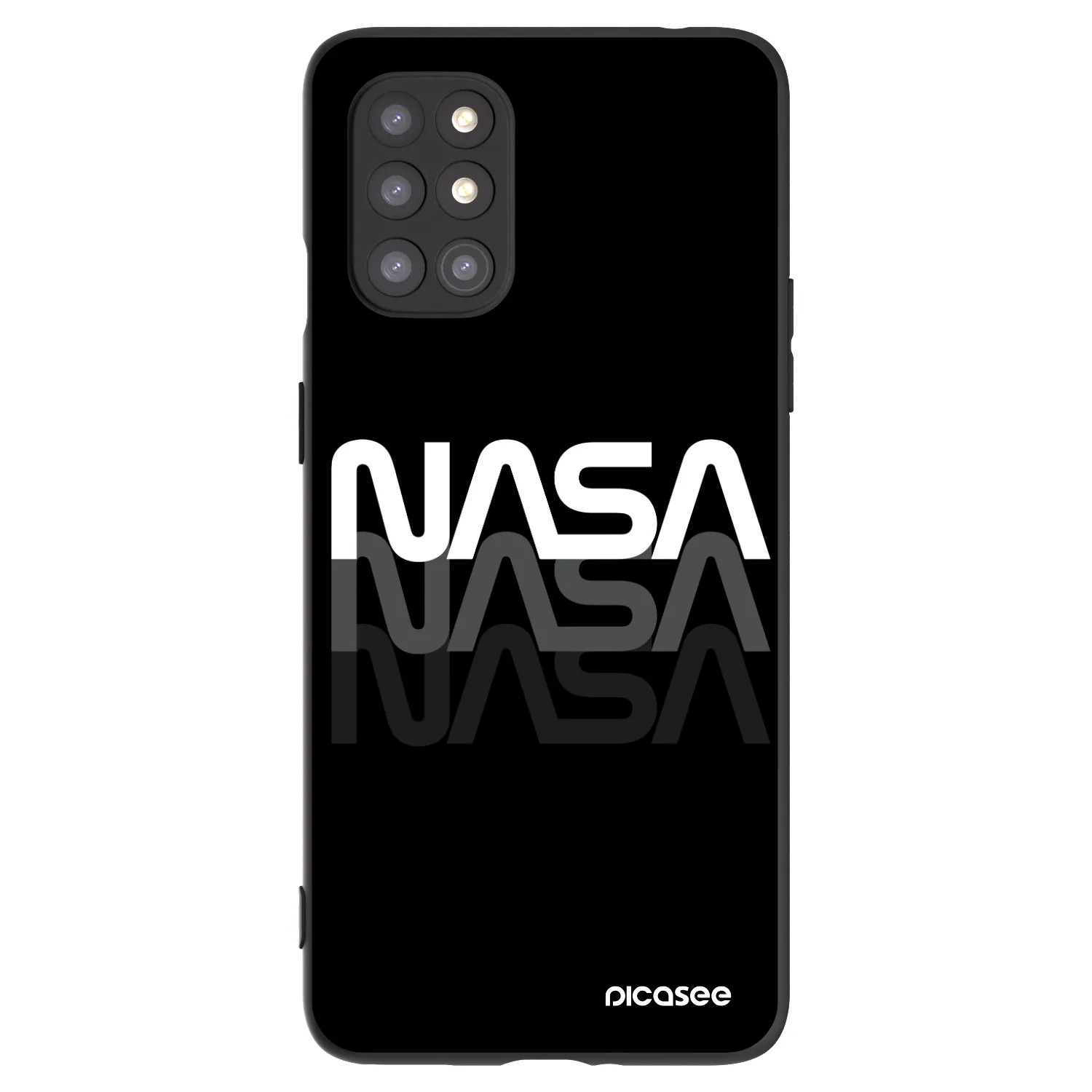 Picasee fekete szilikon tok az alábbi mobiltelefonokra OnePlus 8T - NASA Triple