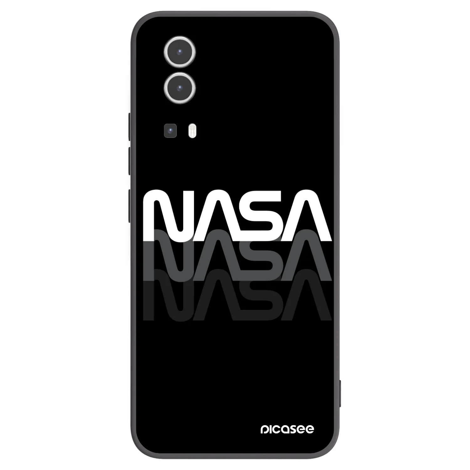 Picasee fekete szilikon tok az alábbi mobiltelefonokra Vivo Y72 5G - NASA Triple