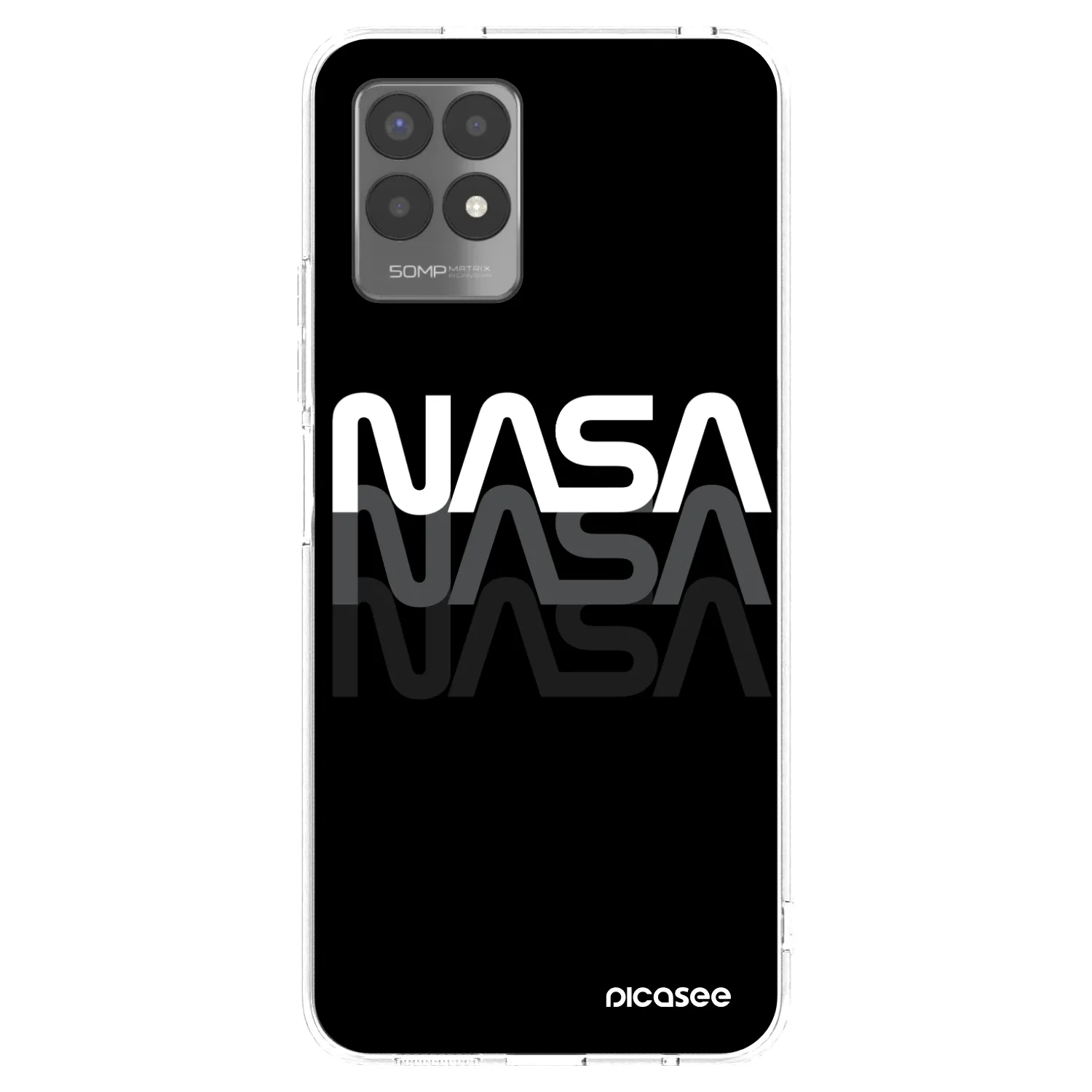 Picasee átlátszó szilikon tok az alábbi mobiltelefonokra Realme 8i - NASA Triple