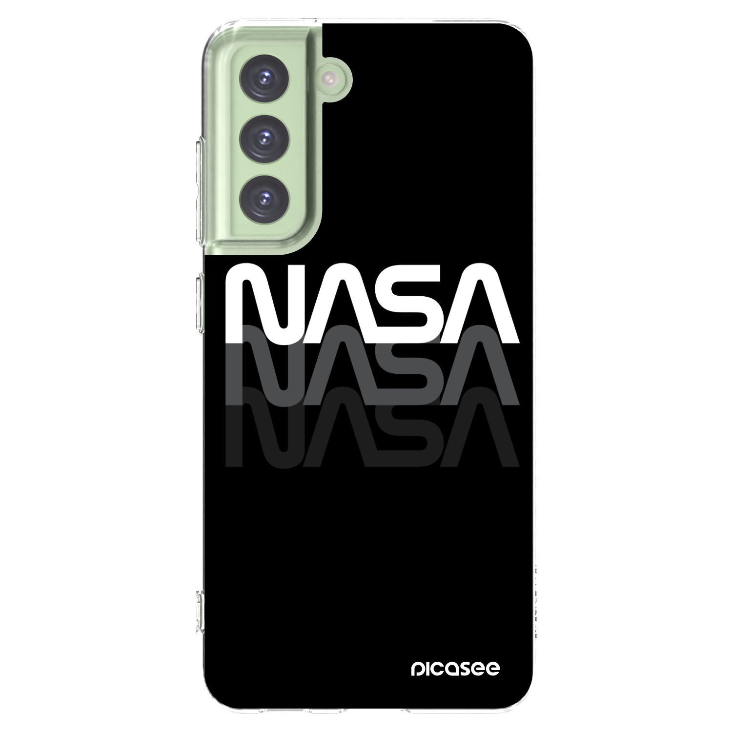 Picasee átlátszó szilikon tok az alábbi mobiltelefonokra Samsung Galaxy S21 FE 5G - NASA Triple