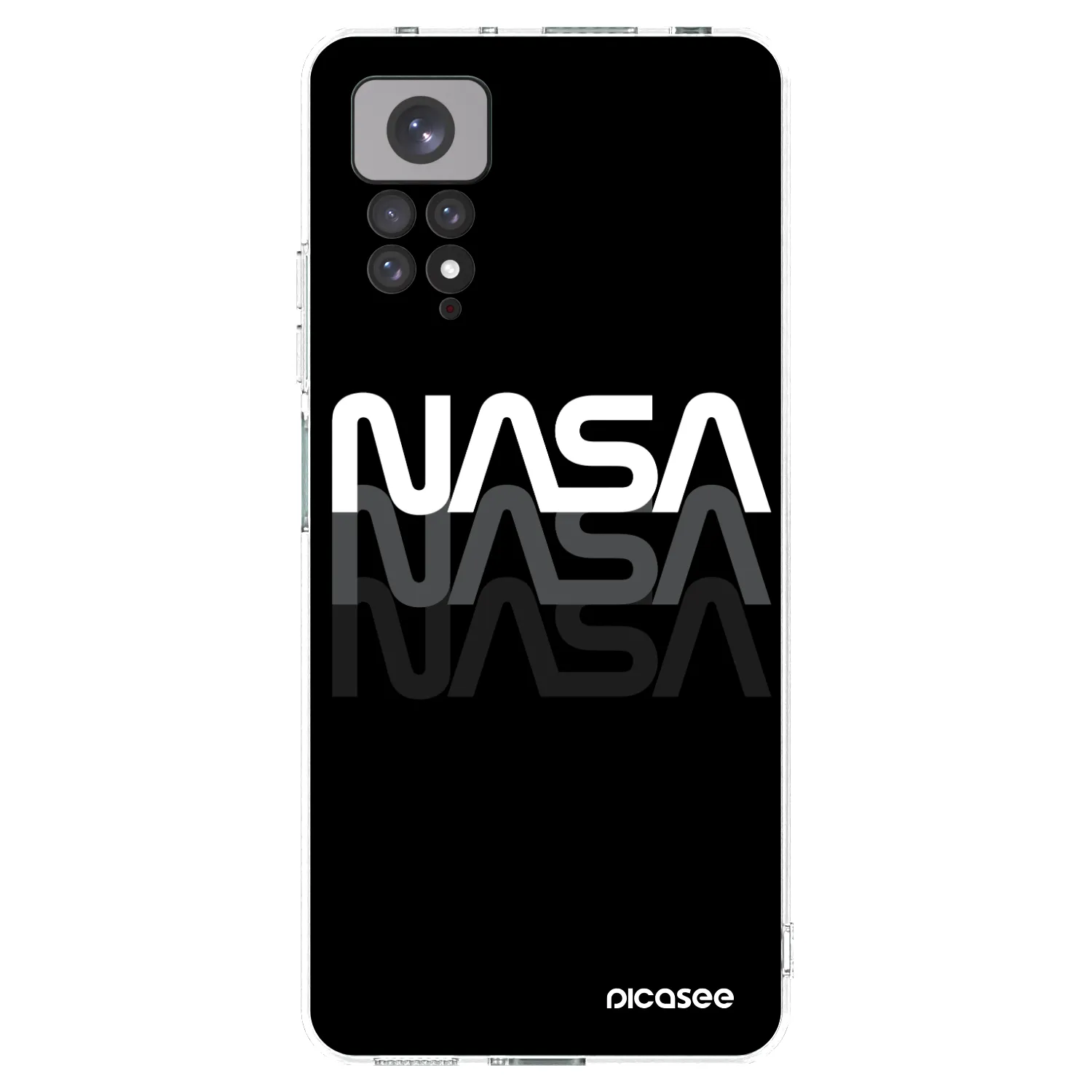 Picasee átlátszó szilikon tok az alábbi mobiltelefonokra Xiaomi Redmi Note 11S 4G - NASA Triple