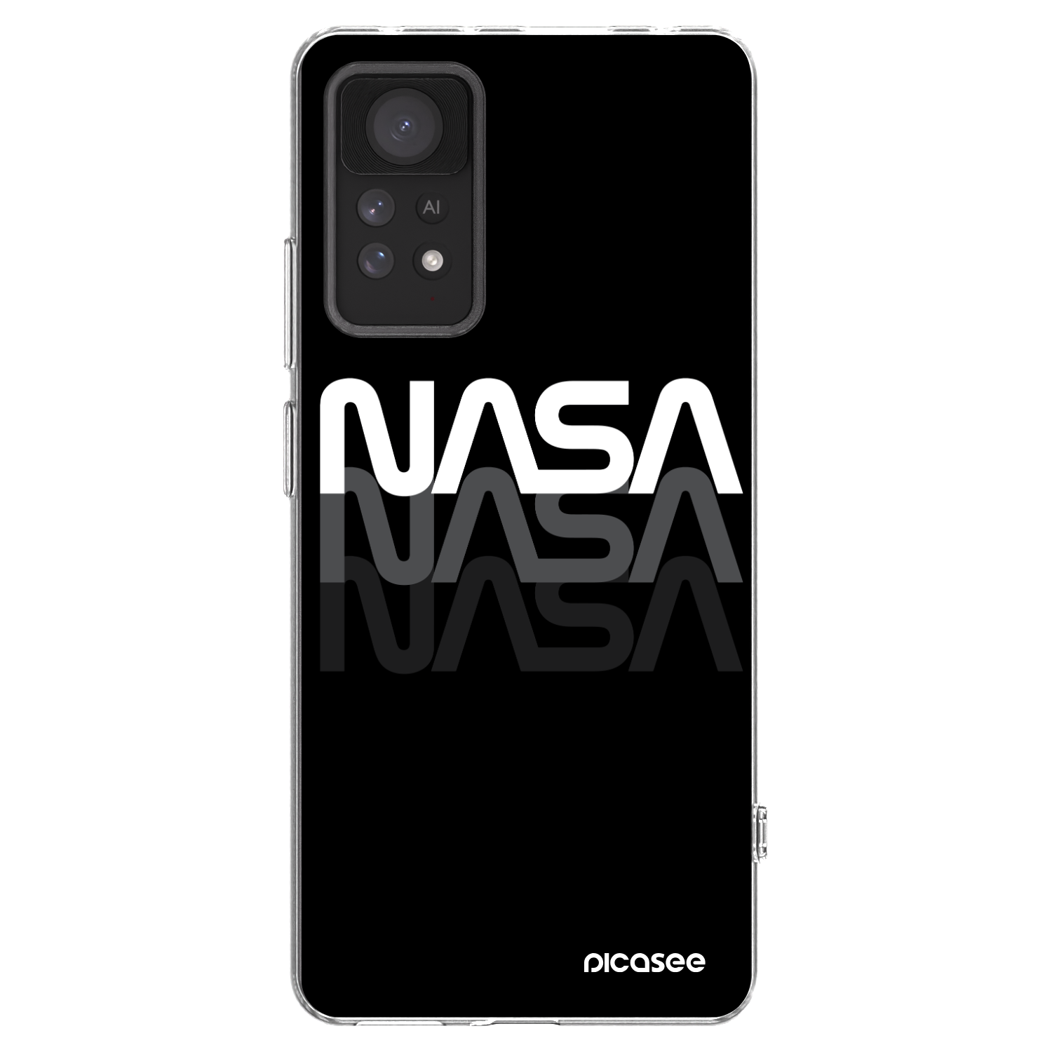 Picasee átlátszó szilikon tok az alábbi mobiltelefonokra Xiaomi Redmi Note 11 Pro - NASA Triple