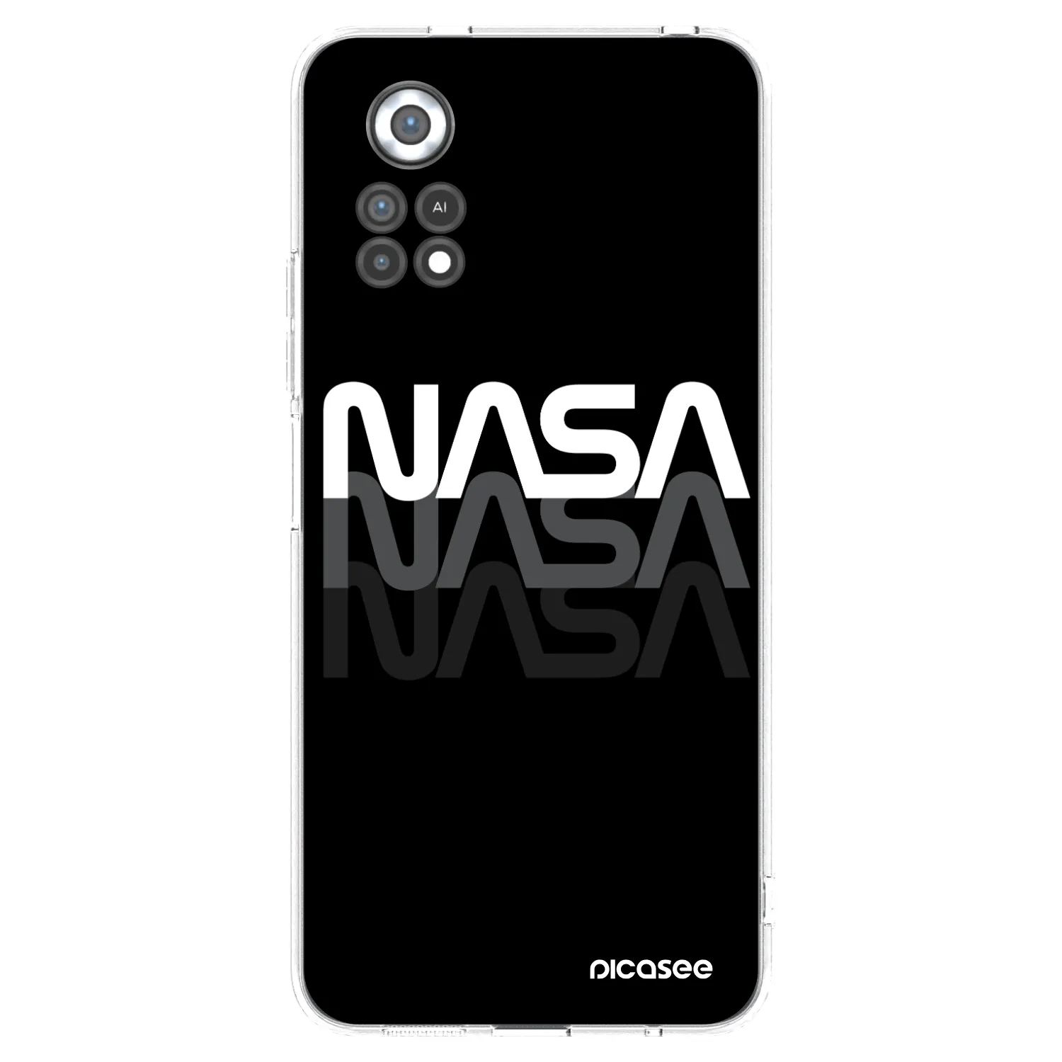 Picasee átlátszó szilikon tok az alábbi mobiltelefonokra Xiaomi Poco X4 Pro 5G - NASA Triple