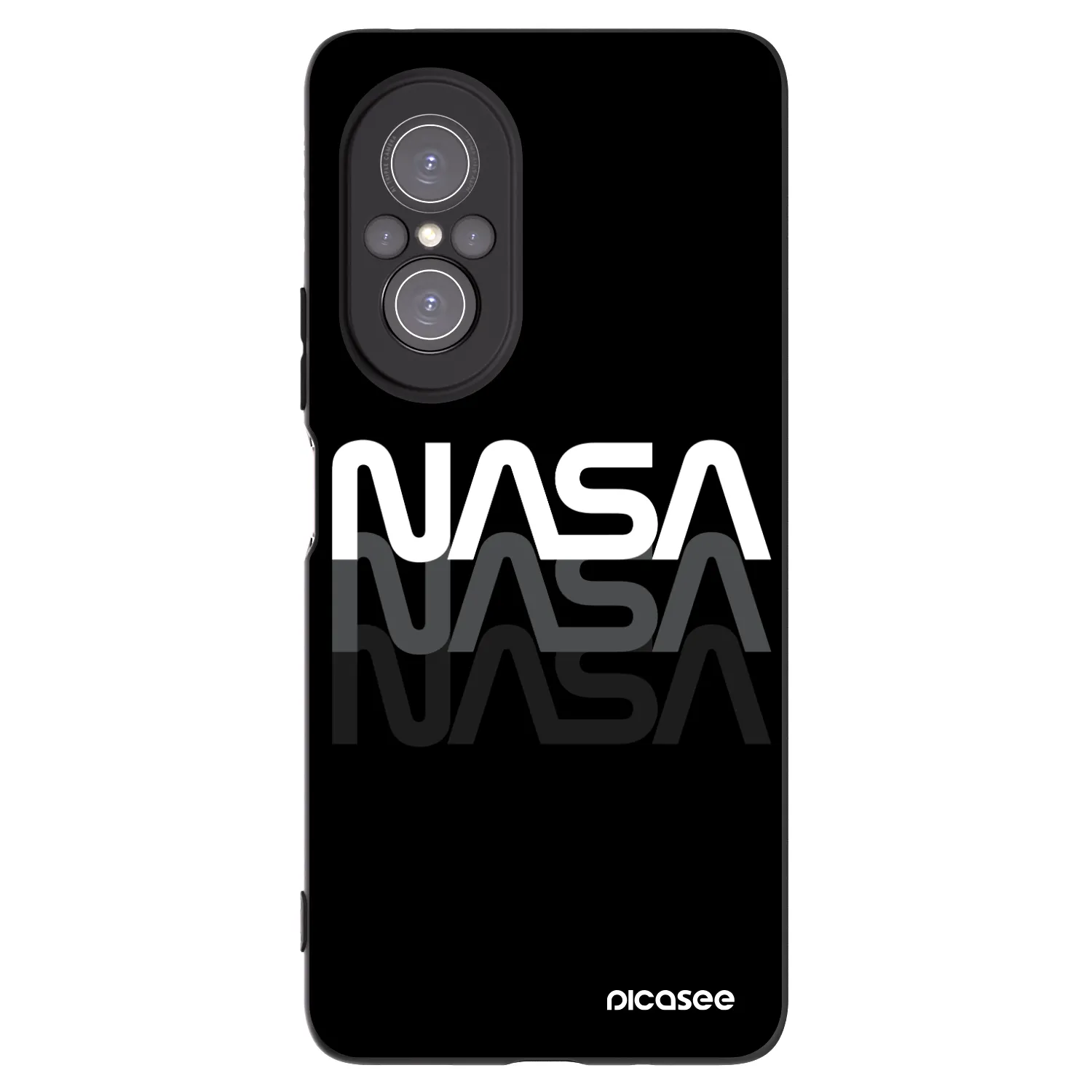 Picasee fekete szilikon tok az alábbi mobiltelefonokra Huawei Nova 9 SE - NASA Triple