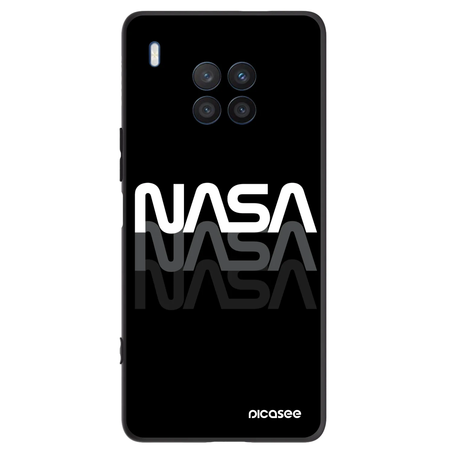 Picasee fekete szilikon tok az alábbi mobiltelefonokra Honor 50 Lite - NASA Triple