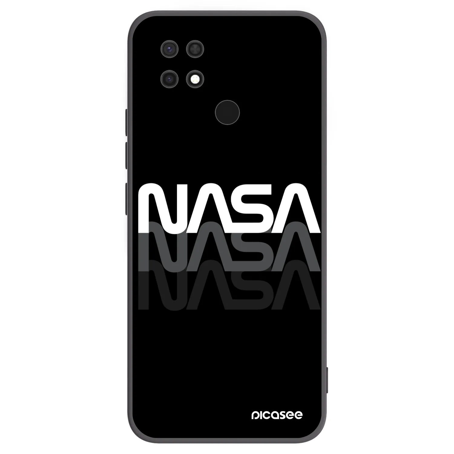 Picasee fekete szilikon tok az alábbi mobiltelefonokra Xiaomi Redmi 10C - NASA Triple