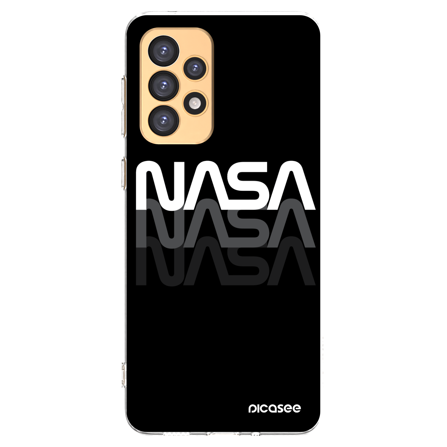 Picasee átlátszó szilikon tok az alábbi mobiltelefonokra Samsung Galaxy A33 5G A336 - NASA Triple