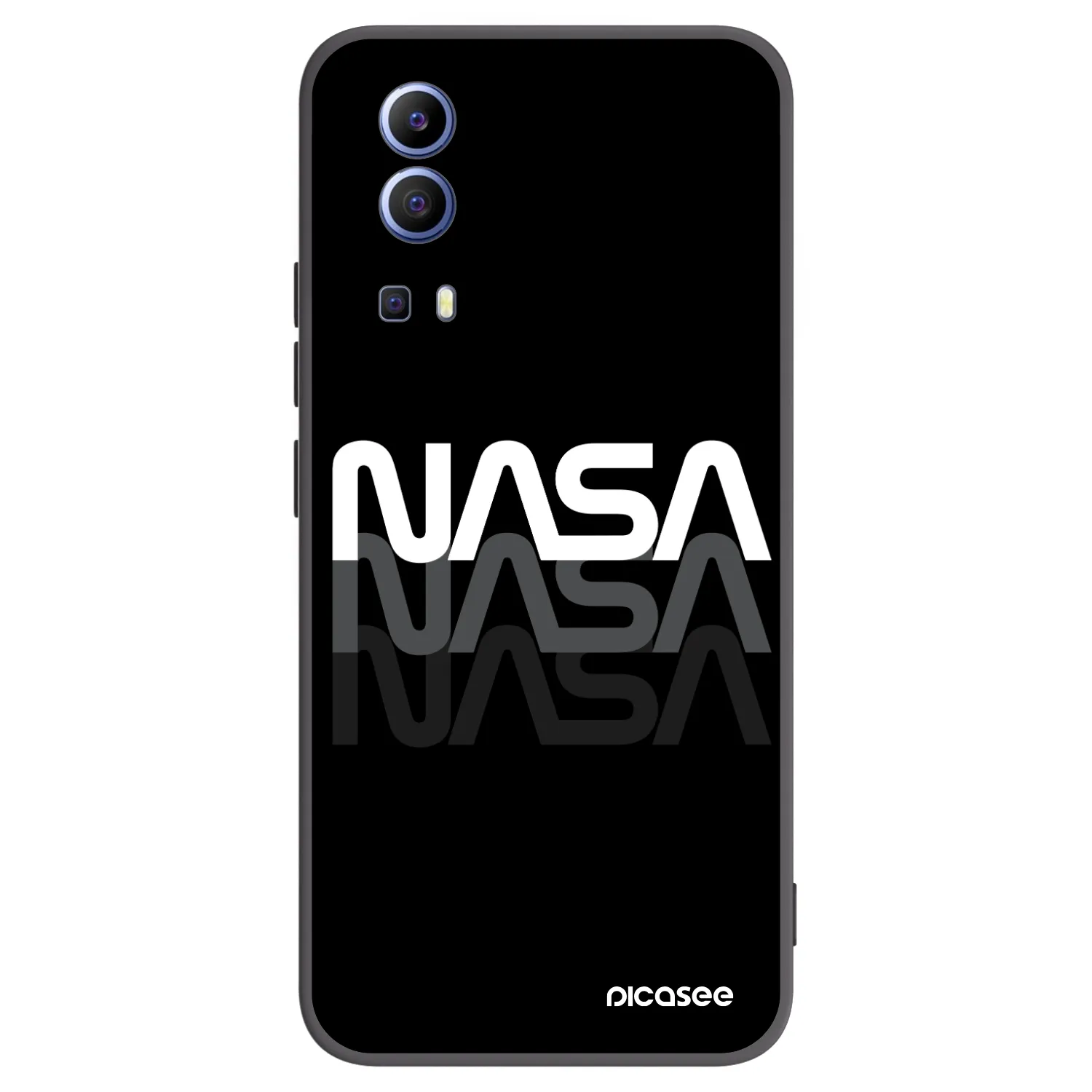 Picasee fekete szilikon tok az alábbi mobiltelefonokra Vivo Y52 5G - NASA Triple