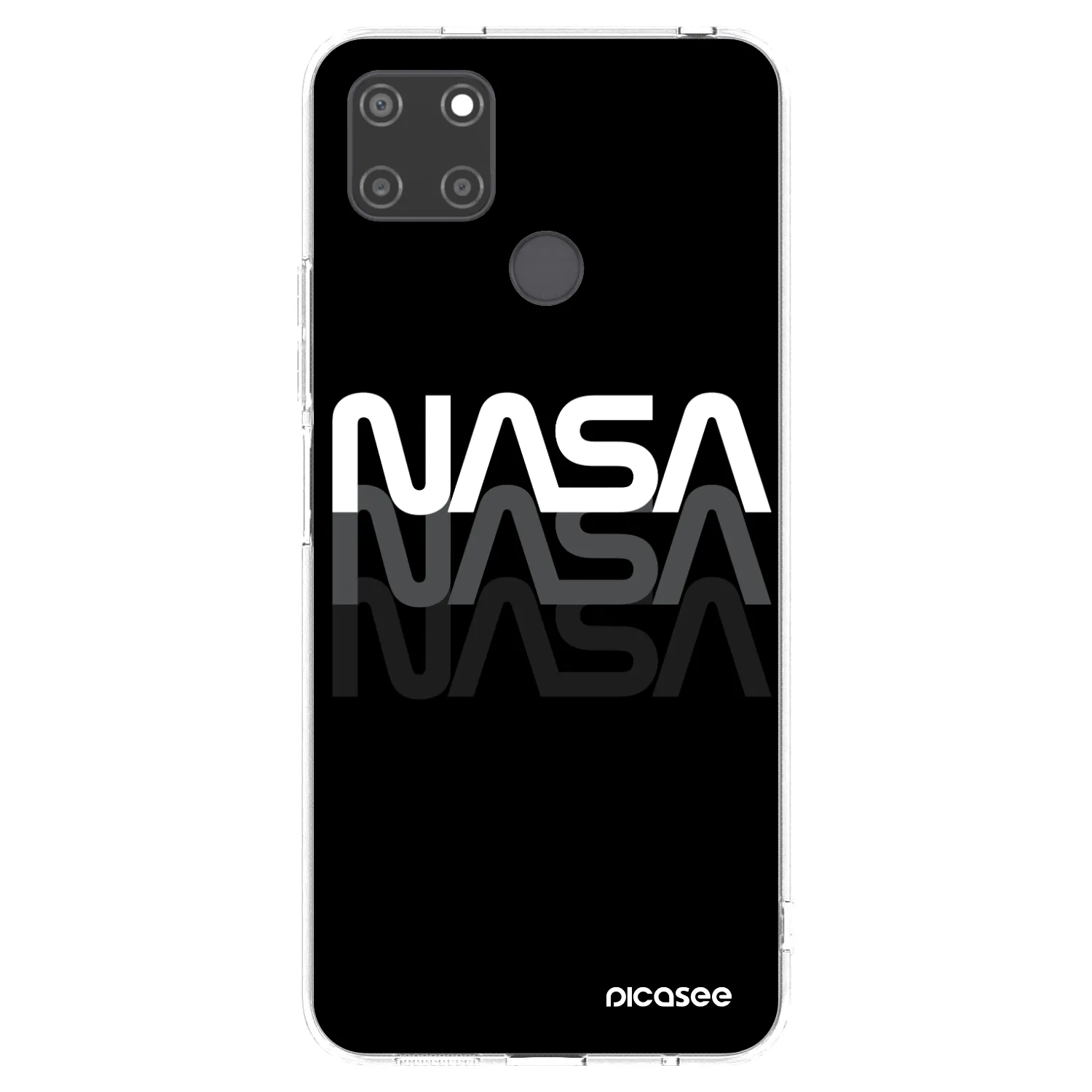 Picasee átlátszó szilikon tok az alábbi mobiltelefonokra Realme C21Y - NASA Triple