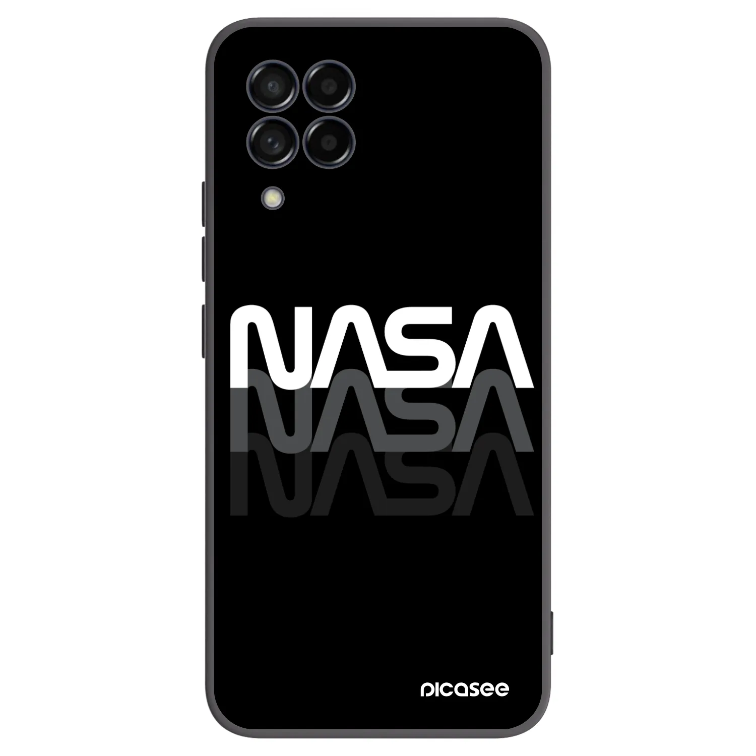 Picasee fekete szilikon tok az alábbi mobiltelefonokra Samsung Galaxy M53 5G - NASA Triple