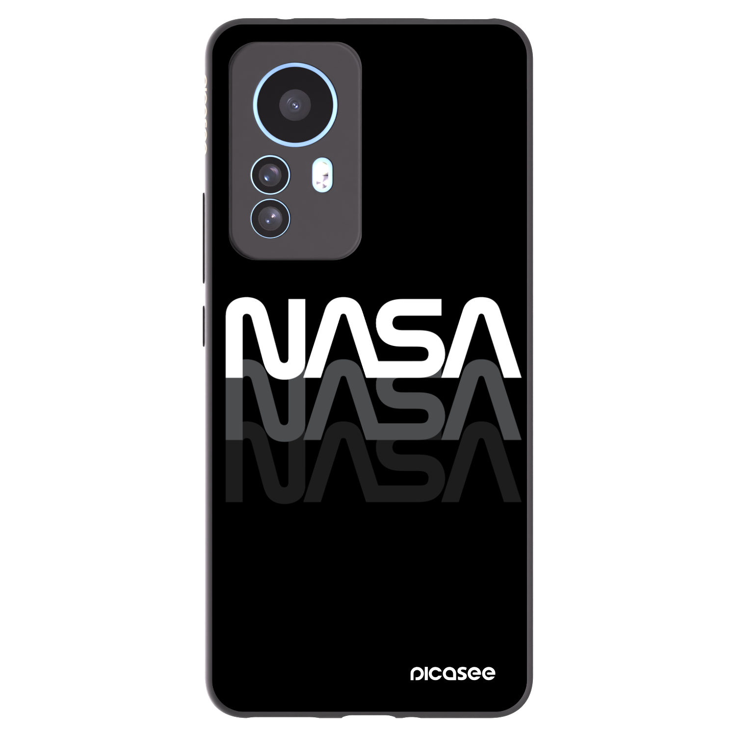 Picasee fekete szilikon tok az alábbi mobiltelefonokra Xiaomi 12T Pro - NASA Triple
