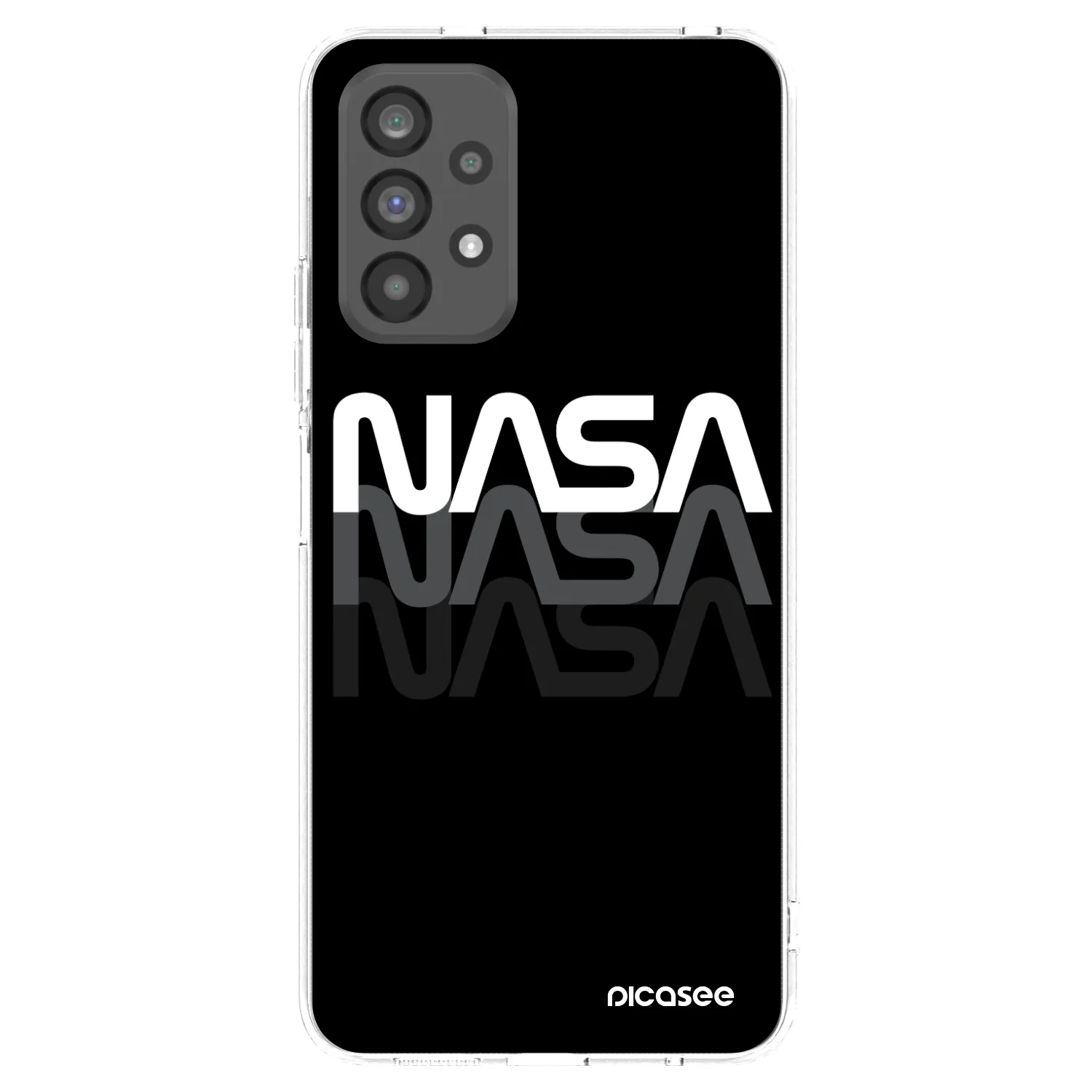 Picasee átlátszó szilikon tok az alábbi mobiltelefonokra Samsung Galaxy A73 5G - NASA Triple
