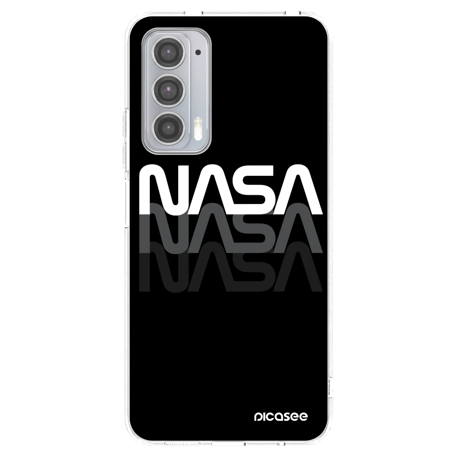Picasee átlátszó szilikon tok az alábbi mobiltelefonokra Motorola Edge 20 - NASA Triple