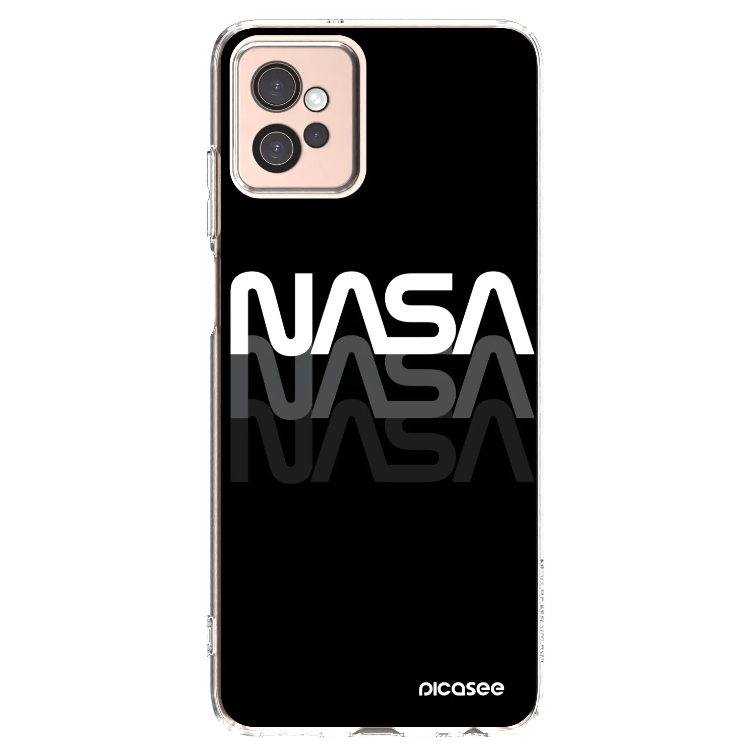 Picasee átlátszó szilikon tok az alábbi mobiltelefonokra Motorola Moto G32 - NASA Triple