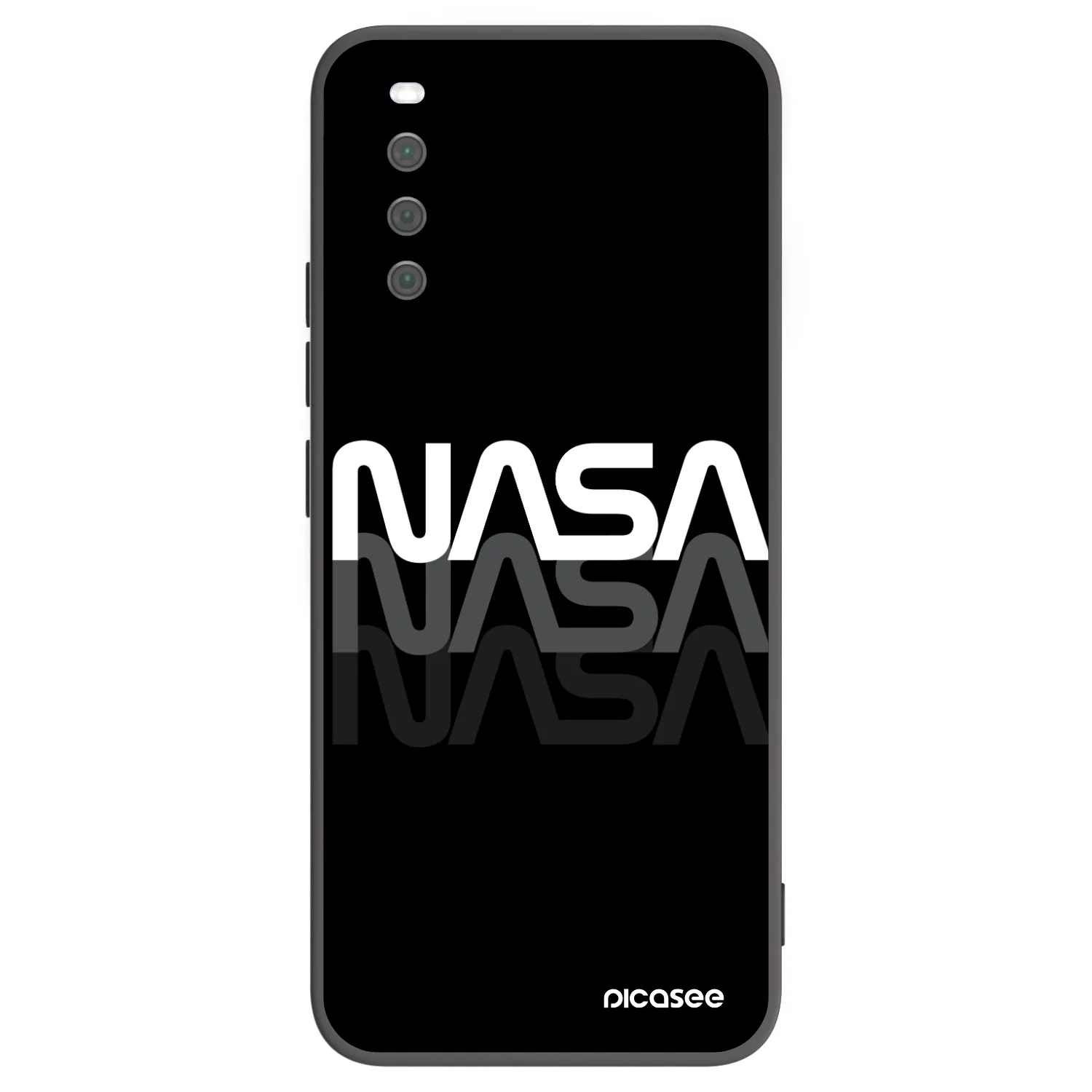 Picasee fekete szilikon tok az alábbi mobiltelefonokra Sony Xperia 10 III - NASA Triple