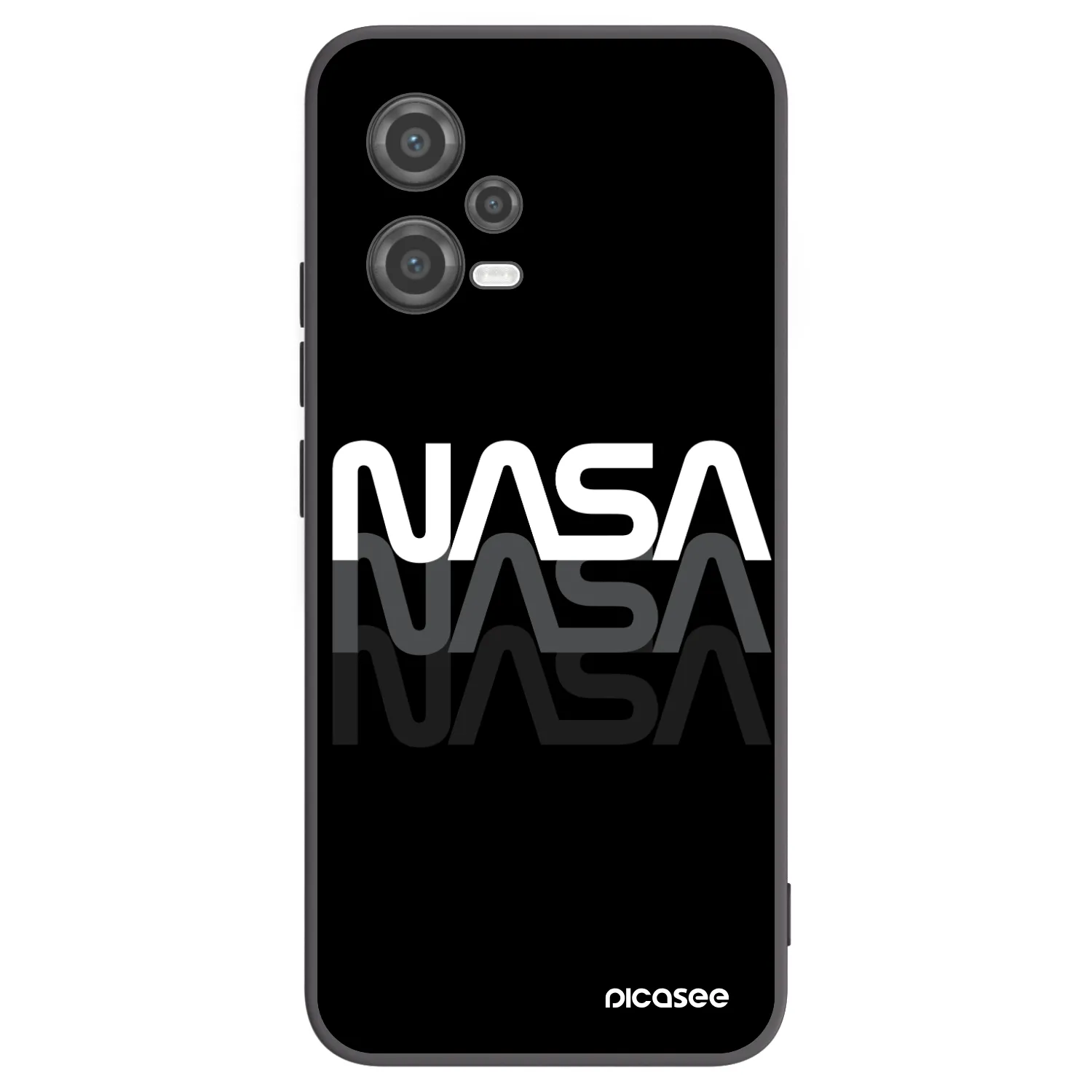 Picasee fekete szilikon tok az alábbi mobiltelefonokra Xiaomi Poco X5 - NASA Triple