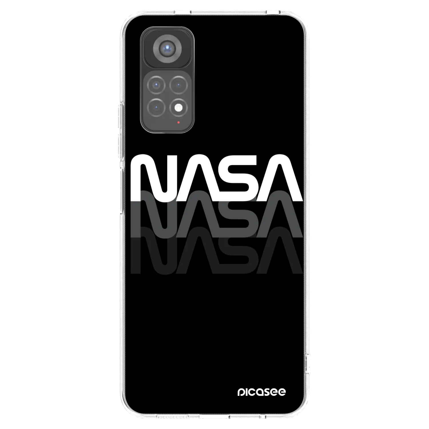 Picasee átlátszó szilikon tok az alábbi mobiltelefonokra Xiaomi Redmi Note 11S 5G - NASA Triple
