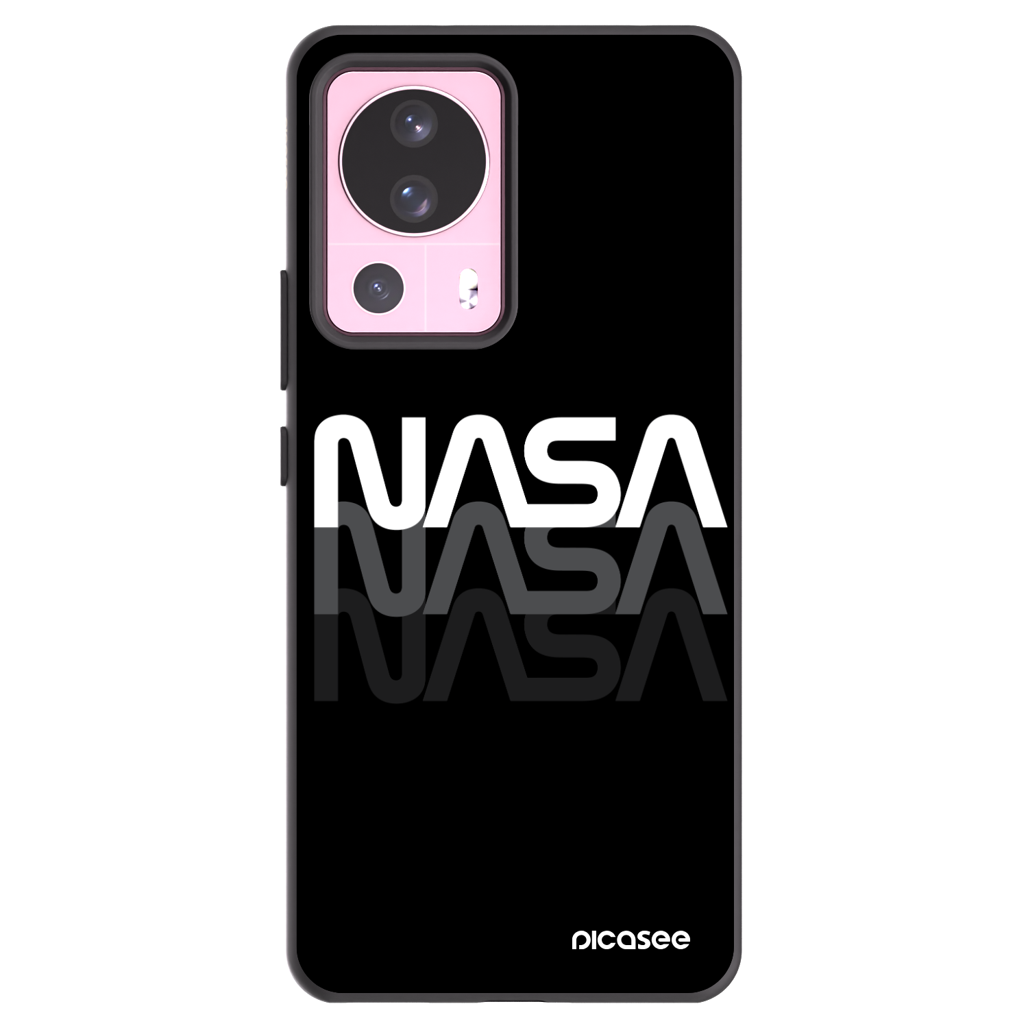 Picasee fekete szilikon tok az alábbi mobiltelefonokra Xiaomi 13 Lite - NASA Triple