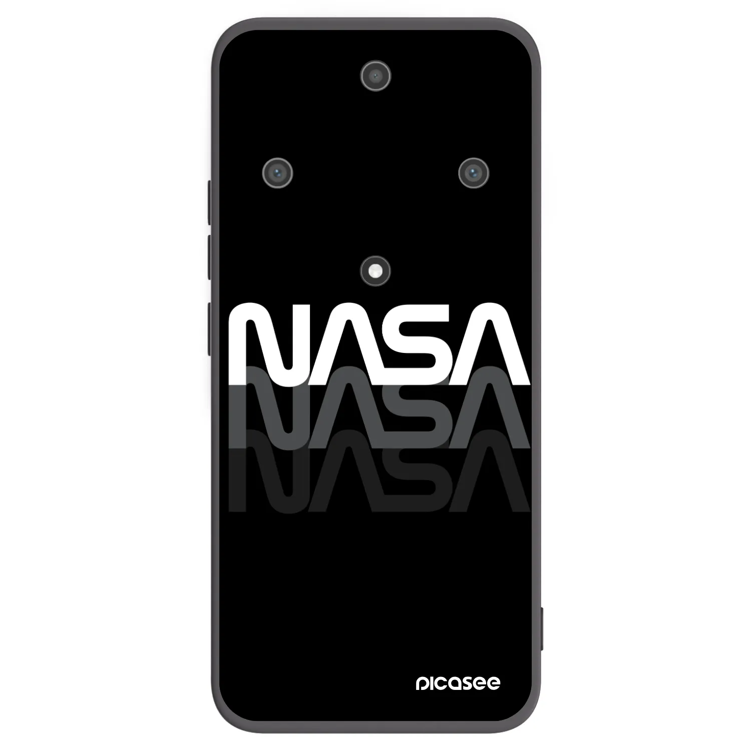 Picasee fekete szilikon tok az alábbi mobiltelefonokra Honor Magic5 Lite 5G - NASA Triple