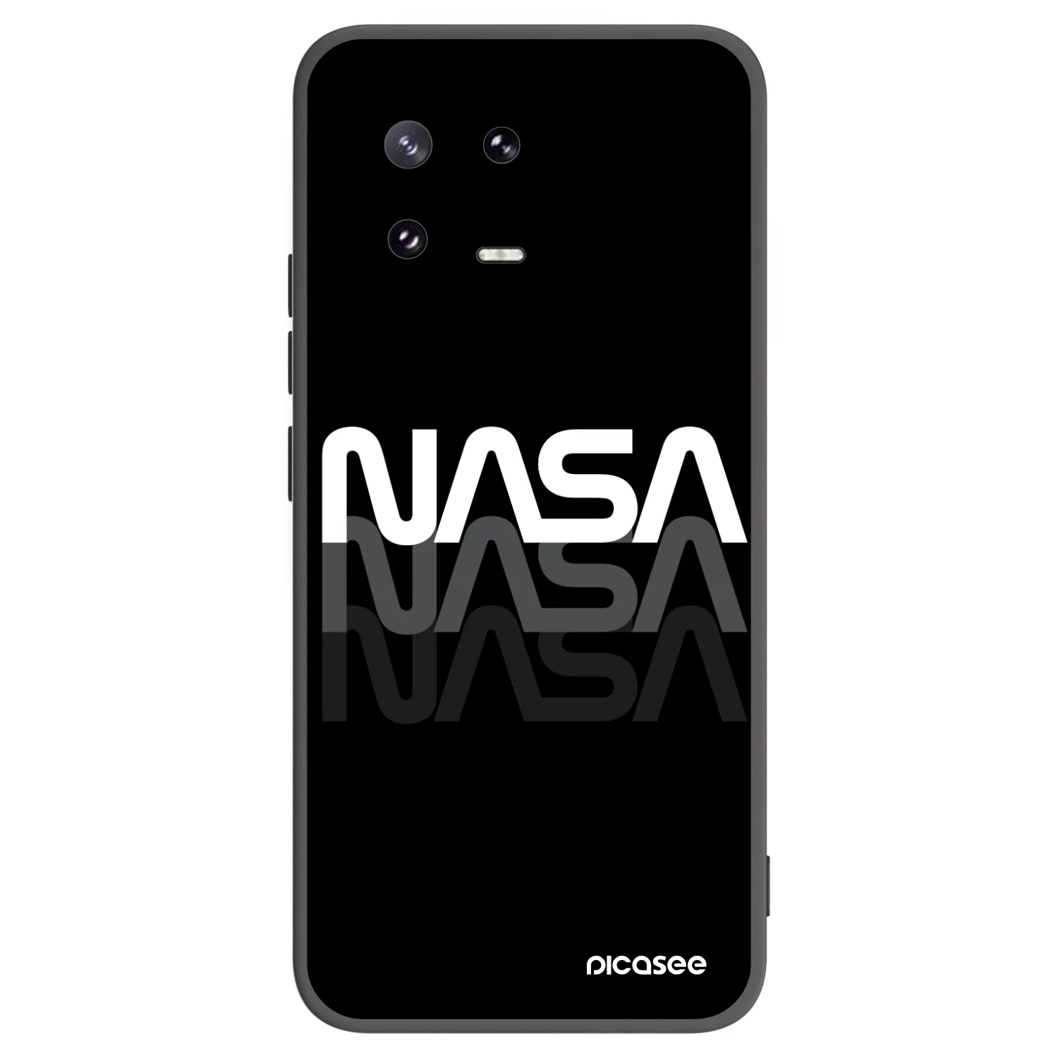 Picasee fekete szilikon tok az alábbi mobiltelefonokra Xiaomi 13 Pro - NASA Triple
