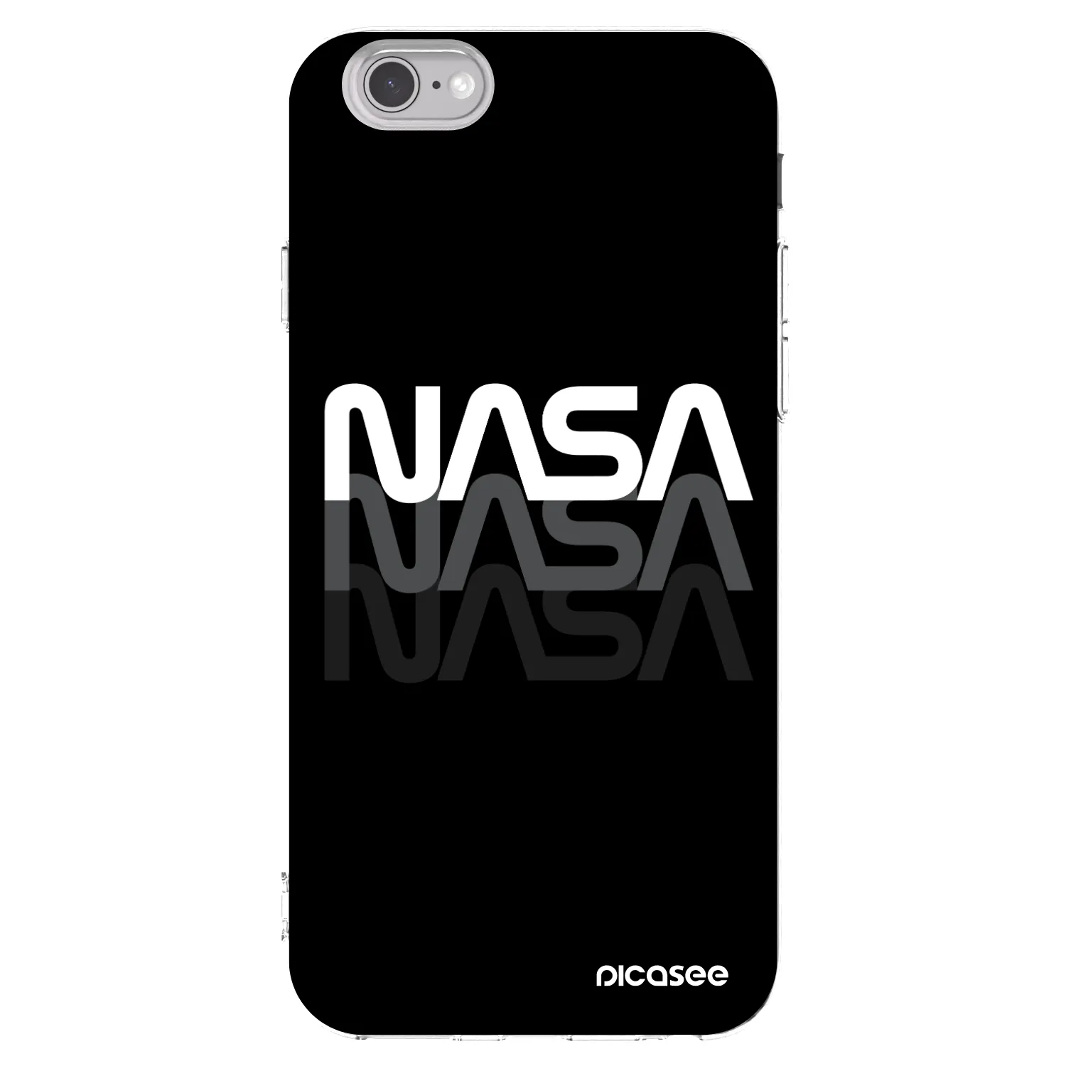 Picasee átlátszó szilikon tok az alábbi mobiltelefonokra Apple iPhone 6/6S - NASA Triple
