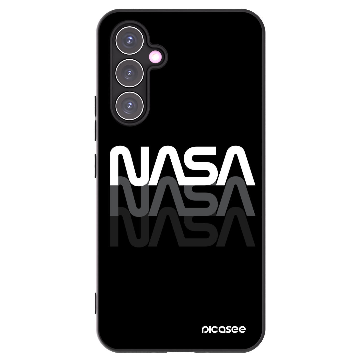 Picasee fekete szilikon tok az alábbi mobiltelefonokra Samsung Galaxy A54 5G A546B - NASA Triple