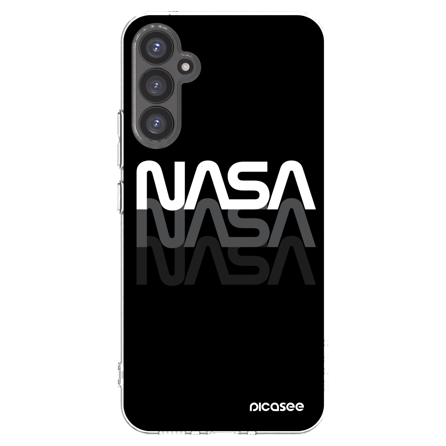 Picasee átlátszó szilikon tok az alábbi mobiltelefonokra Samsung Galaxy A34 5G A346B - NASA Triple