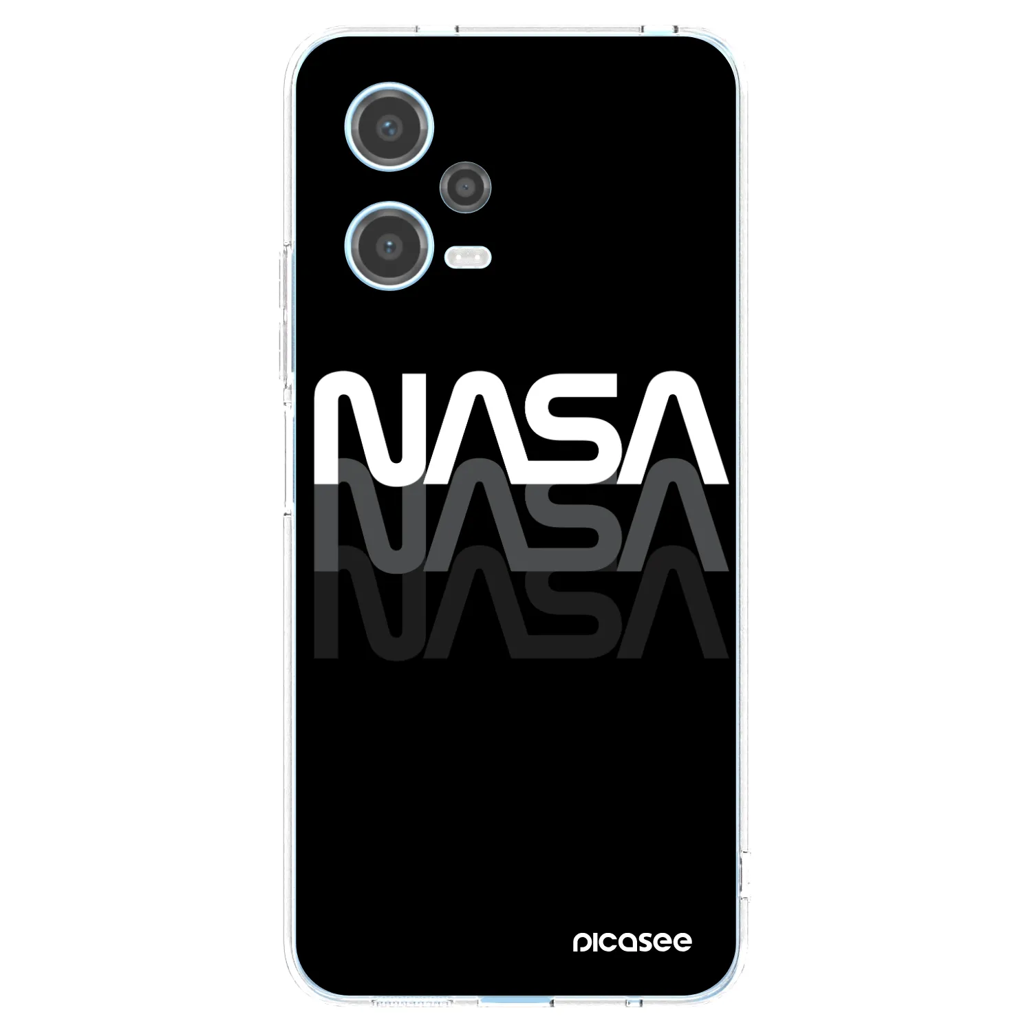 Picasee átlátszó szilikon tok az alábbi mobiltelefonokra Xiaomi Redmi Note 12 5G - NASA Triple