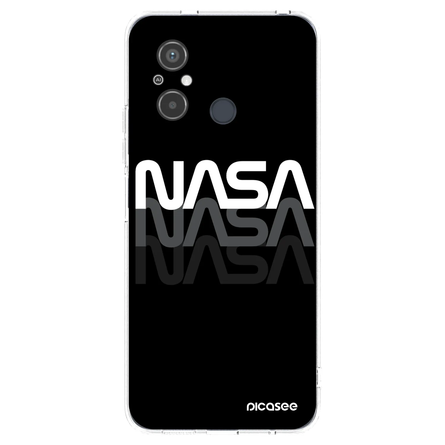 Picasee átlátszó szilikon tok az alábbi mobiltelefonokra Xiaomi Redmi 12C - NASA Triple