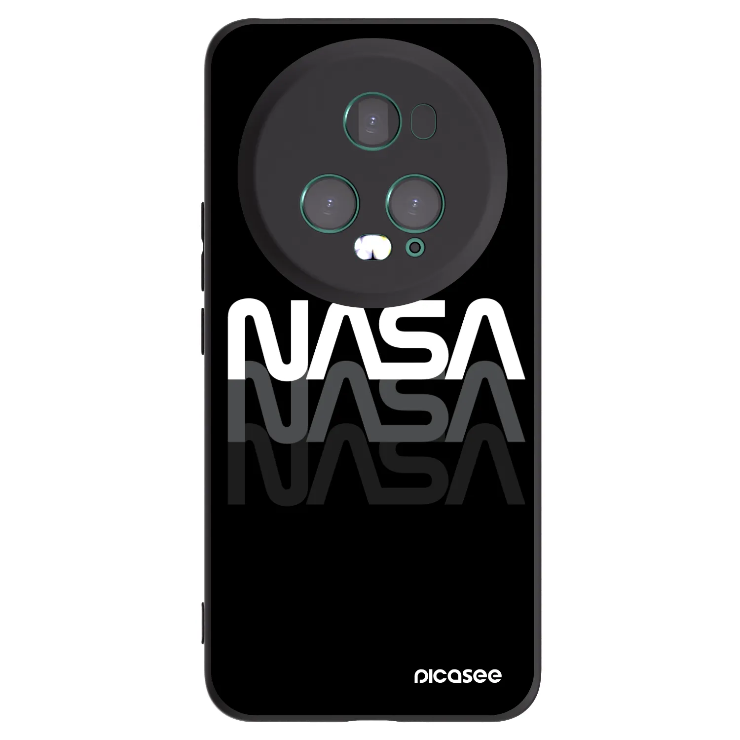 Picasee fekete szilikon tok az alábbi mobiltelefonokra Honor Magic5 Pro - NASA Triple
