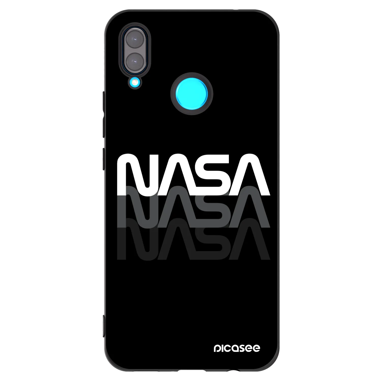 Picasee fekete szilikon tok az alábbi mobiltelefonokra Huawei Nova 3i - NASA Triple