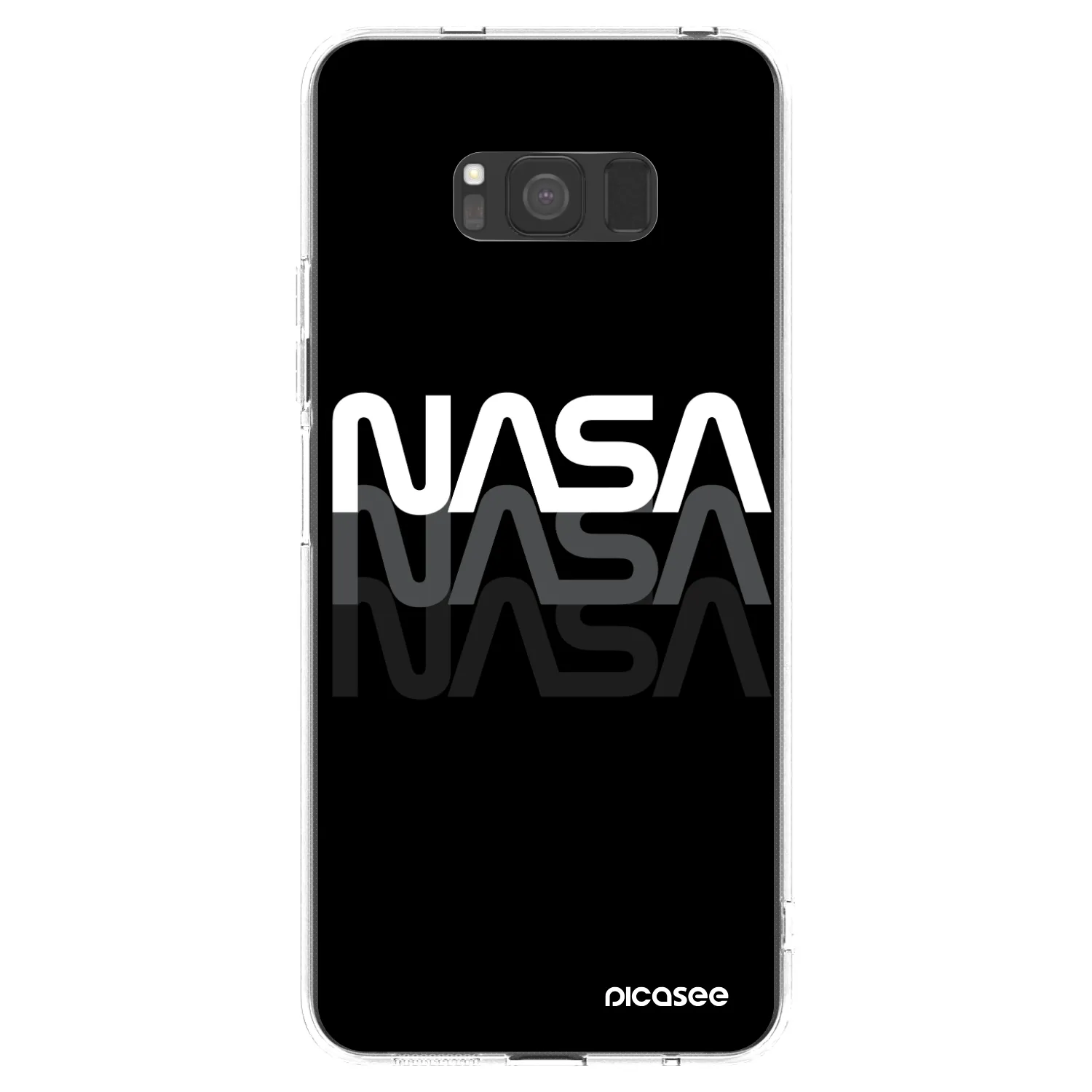 Picasee átlátszó szilikon tok az alábbi mobiltelefonokra Samsung Galaxy S8 G950F - NASA Triple